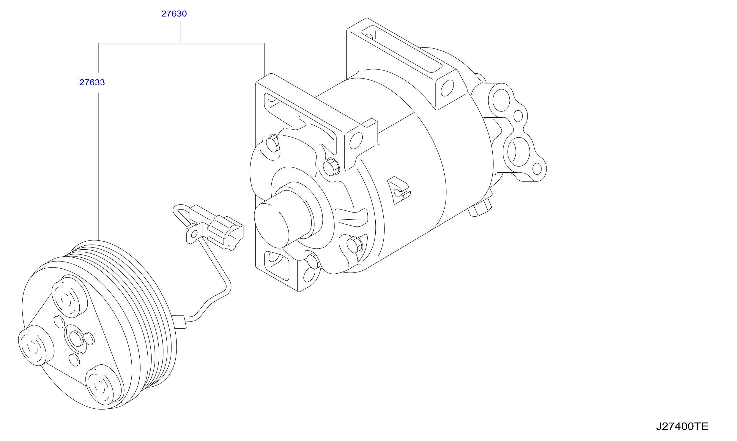 2006 Nissan Armada A c compressor clutch. A c compressor clutch