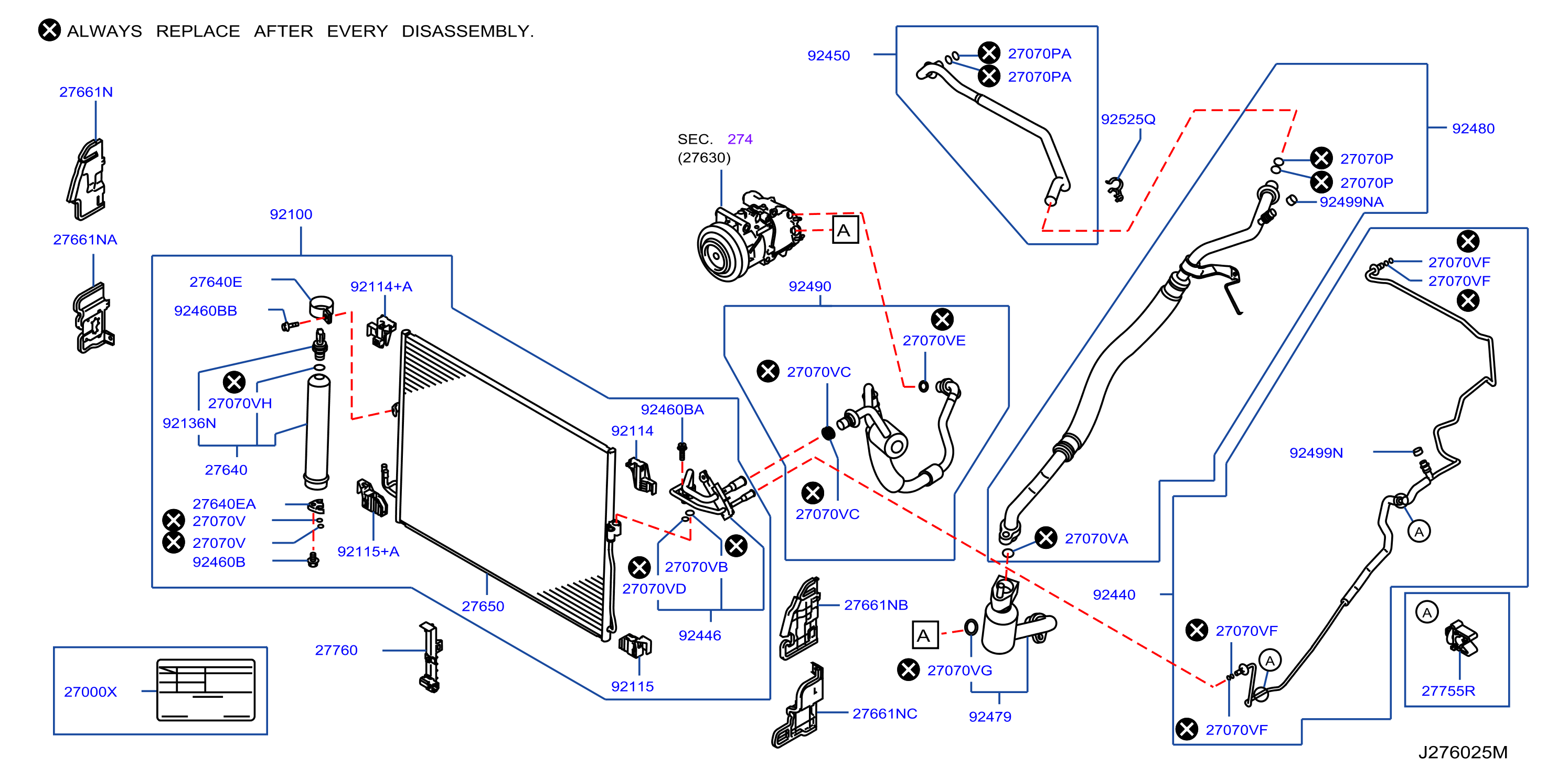 Diagram CONDENSADOR, DEPÓSITO LÍQUIDO Y TUBERÍA for your 2015 INFINITI Q70   
