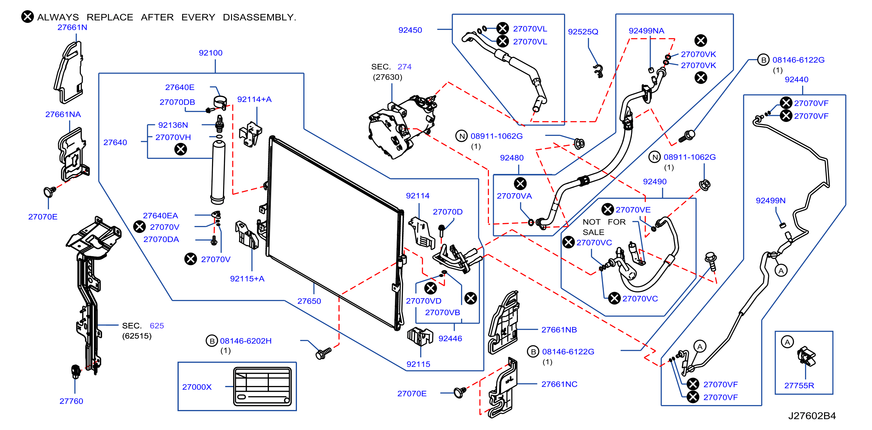 Diagram CONDENSADOR, DEPÓSITO LÍQUIDO Y TUBERÍA for your 2015 INFINITI Q70   