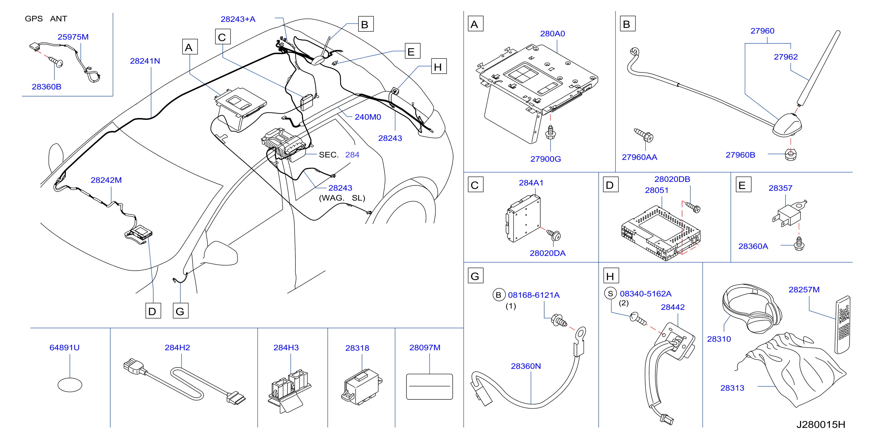 Diagram AUDIO & VISUAL for your 2010 Nissan GT-R   