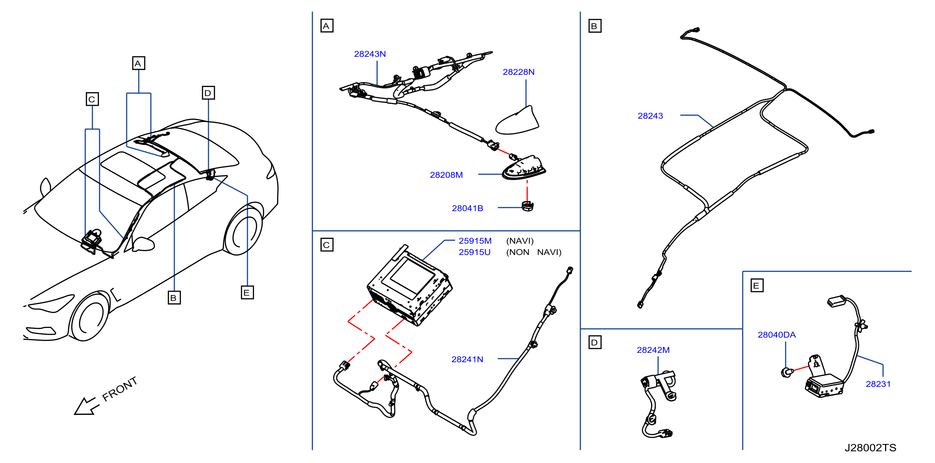 Diagram AUDIO Y VISUAL for your 2017 INFINITI QX50   