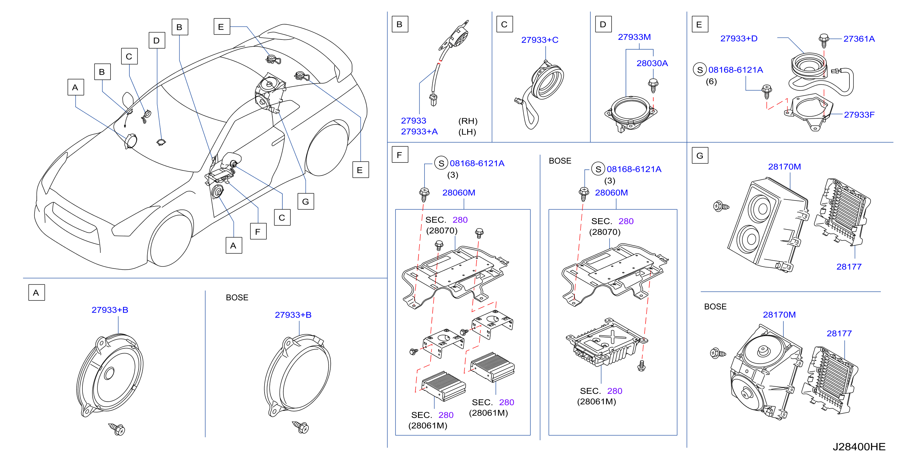 Diagram SPEAKER for your 1987 Nissan Pathfinder   