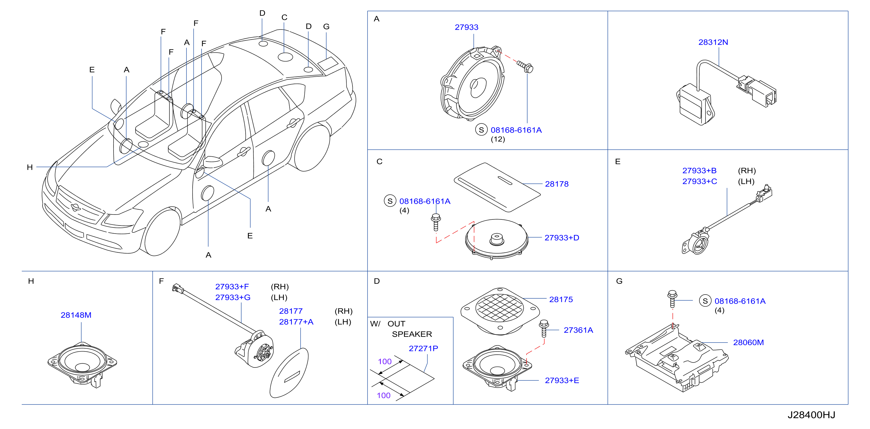 Diagram SPEAKER for your 2007 INFINITI M45   
