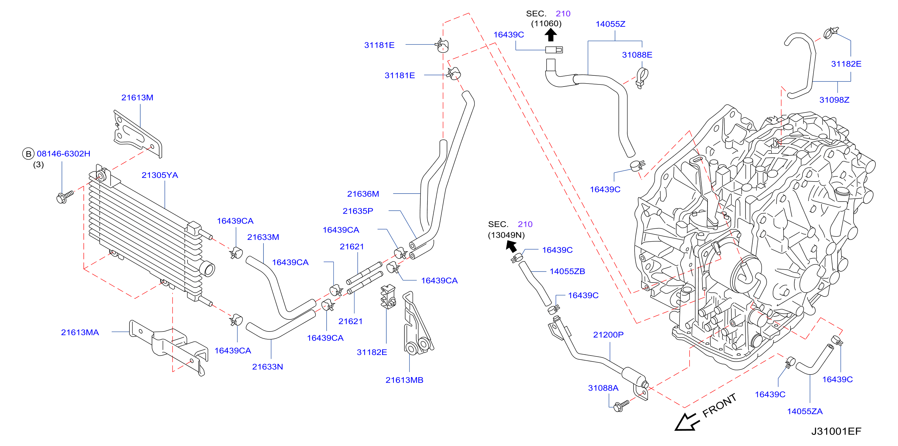 Diagram TRANS. AUT., TRANS. EJE DEL. Y AJUSTE for your 2018 Nissan Maxima   