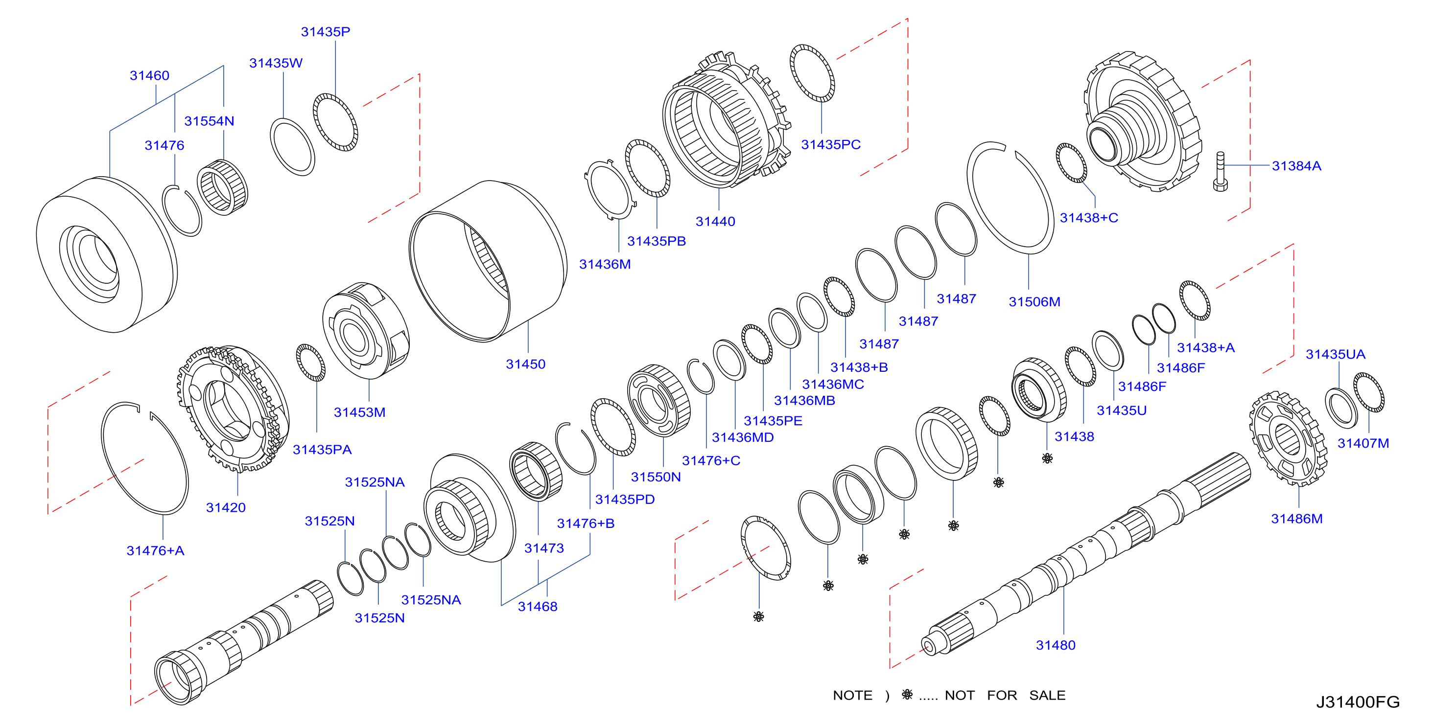 Diagram REGUL., TREN POTEN. Y ENGR. PLANETARIO for your INFINITI