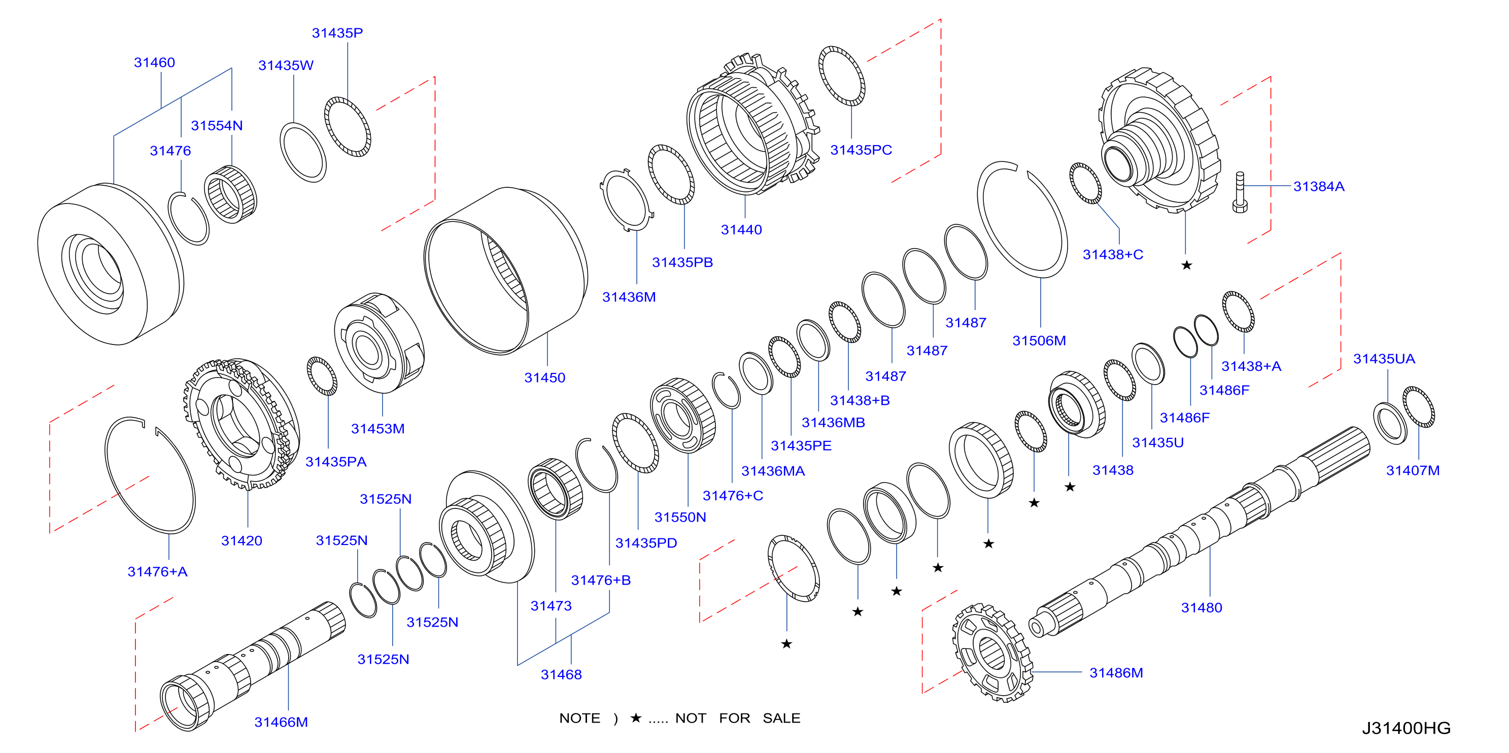 Diagram REGUL., TREN POTEN. Y ENGR. PLANETARIO for your INFINITI
