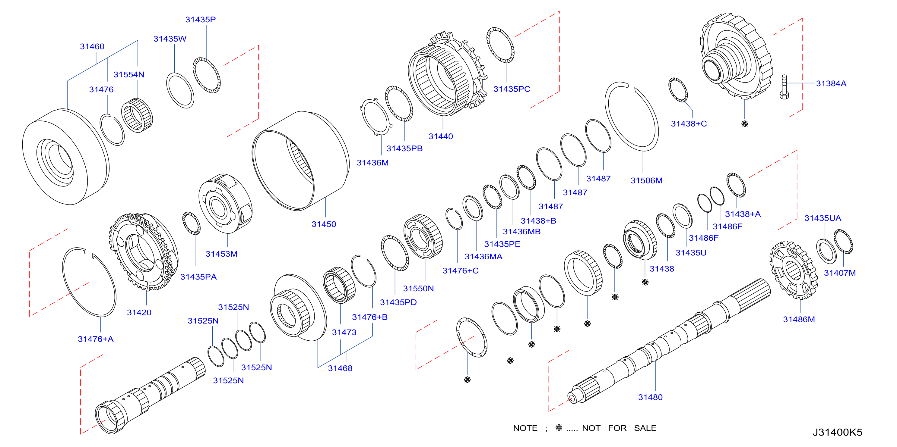 Diagram REGUL., TREN POTEN. Y ENGR. PLANETARIO for your INFINITI
