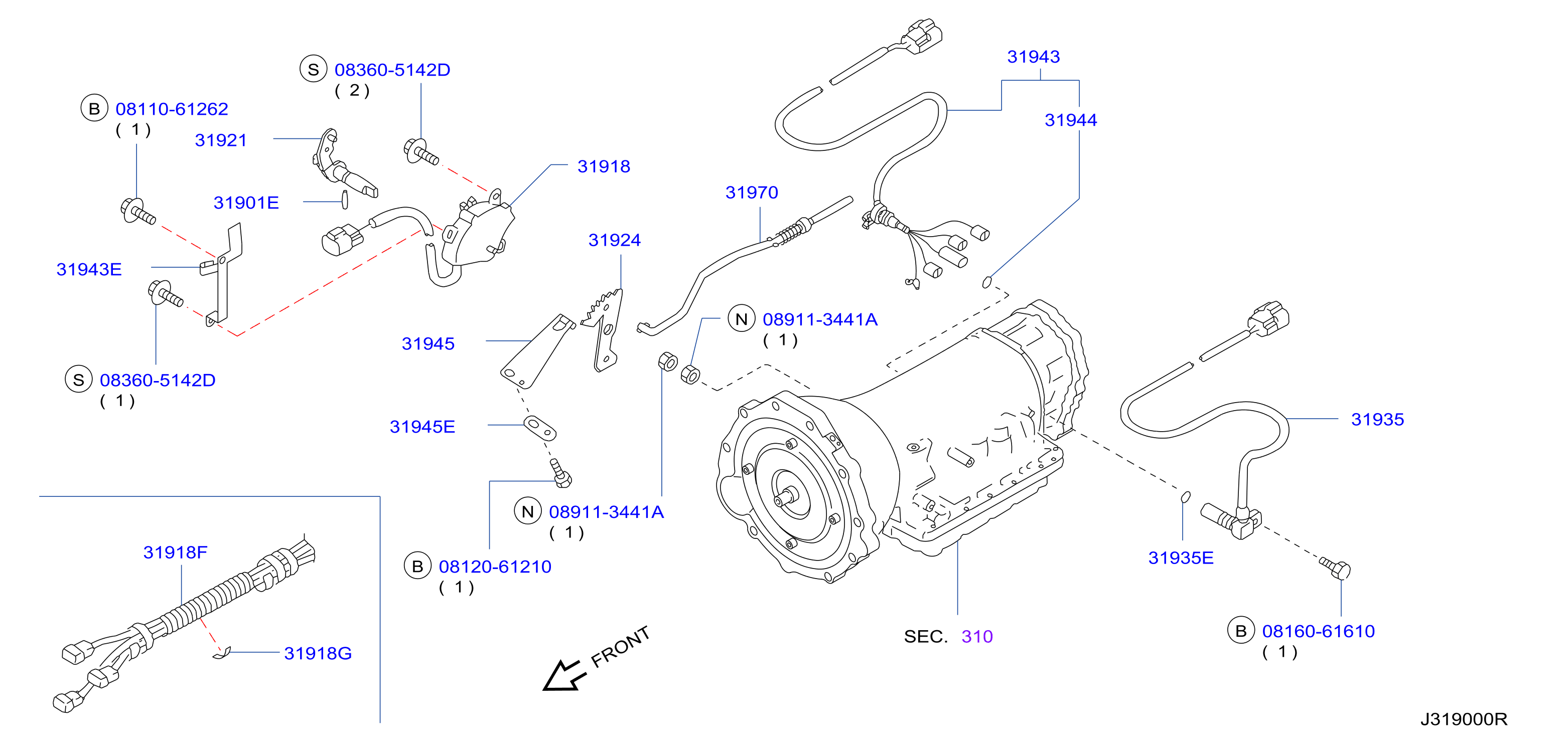 Full size assembly image of INTERRUPTOR DE CONTROL Y SISTEMA (1/3)