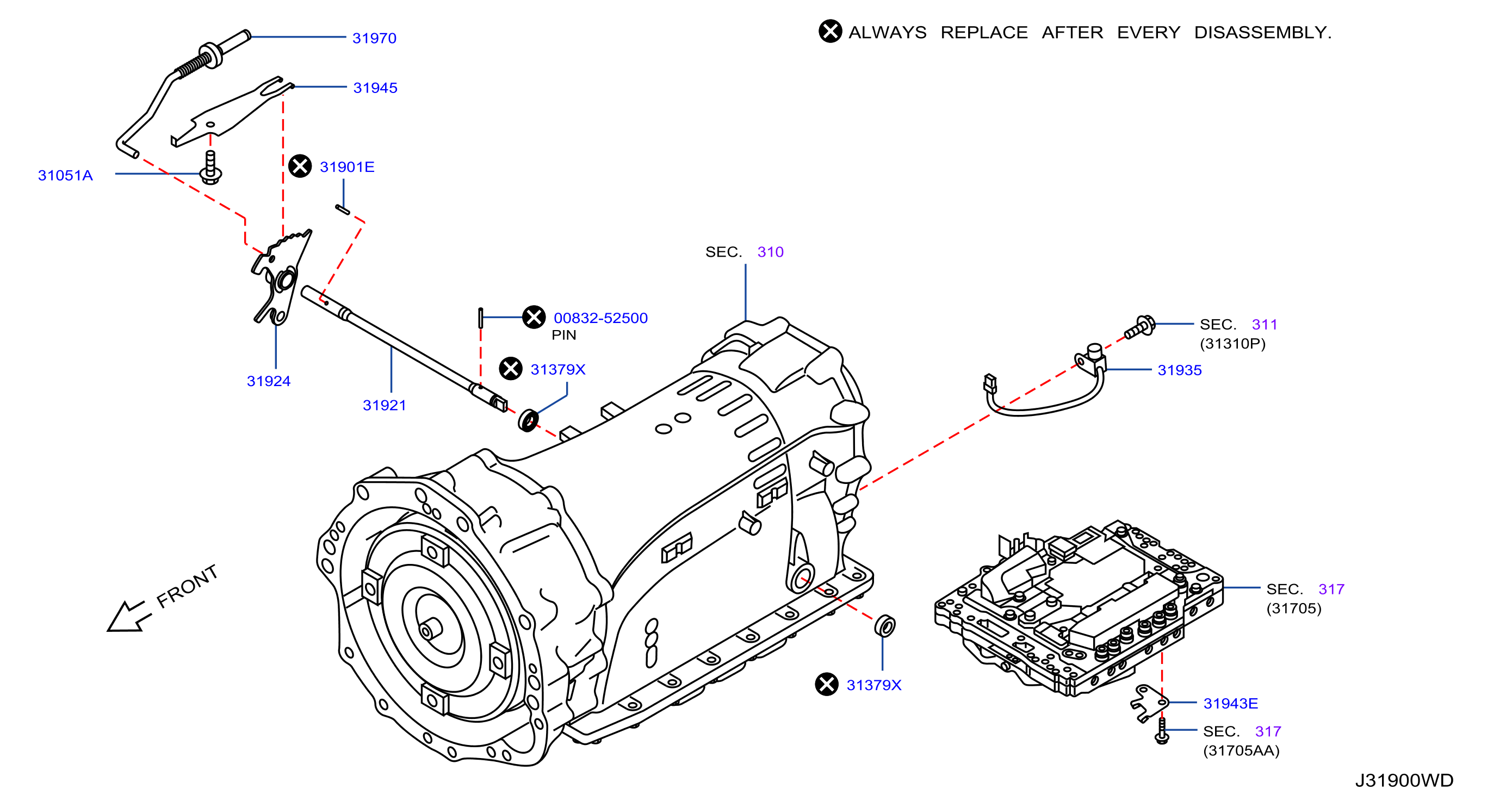 Diagram CONTROL SWITCH & SYSTEM for your INFINITI G37  