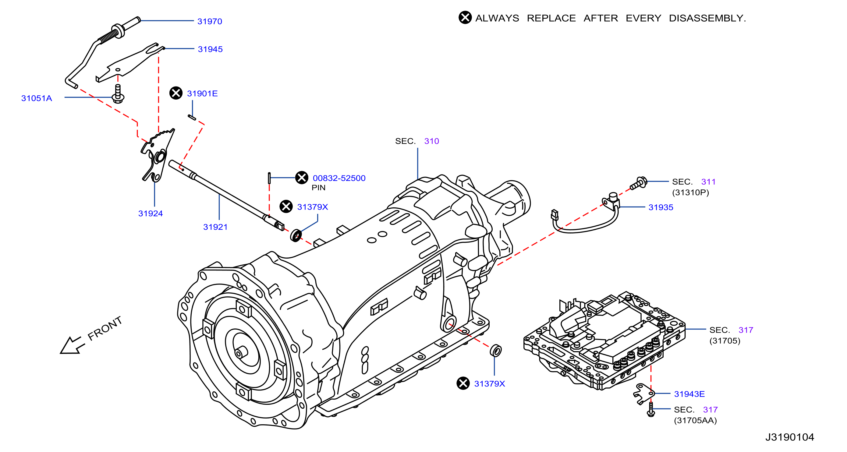 Diagram CONTROL SWITCH & SYSTEM for your 2008 INFINITI EX35   