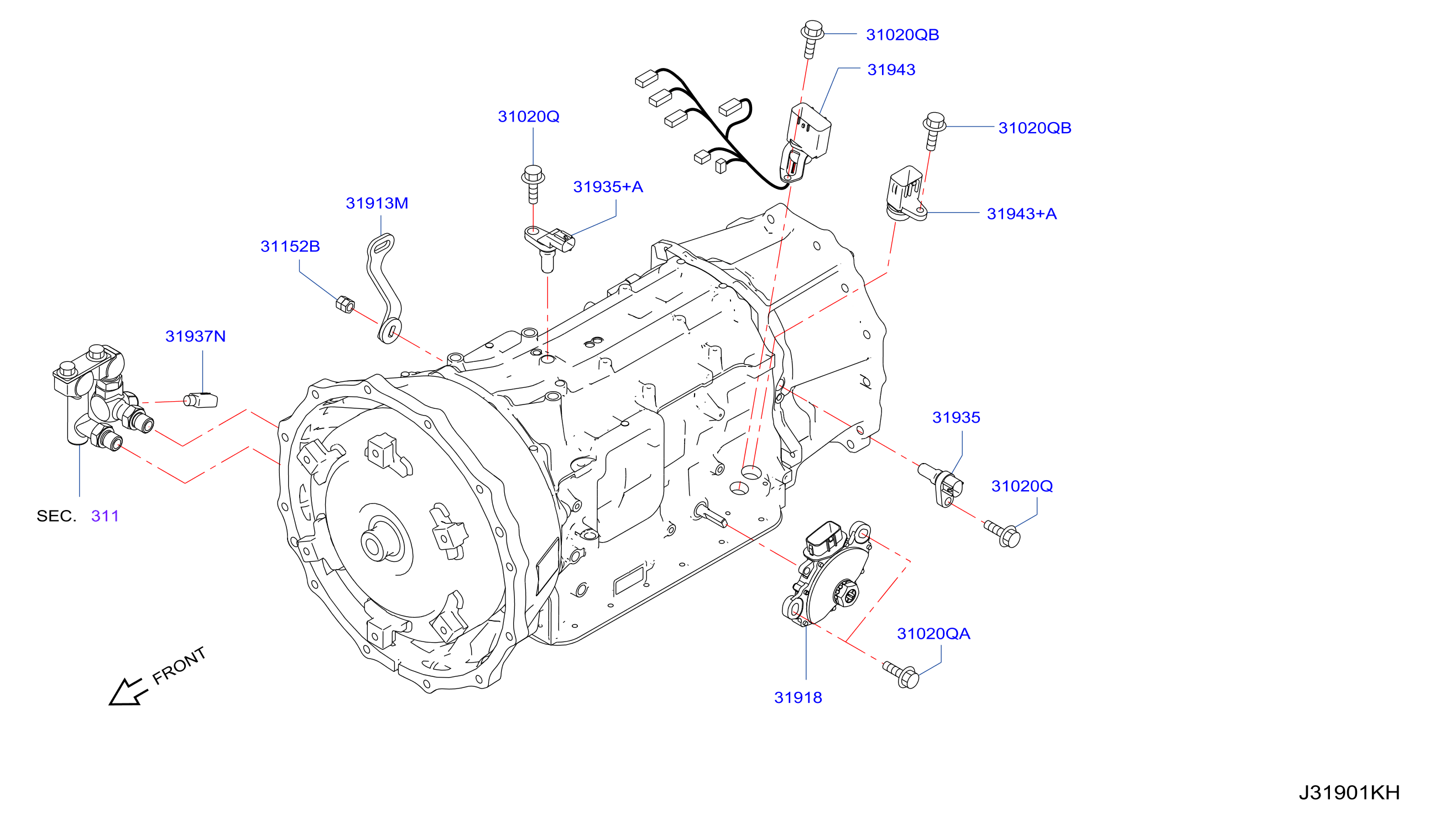 Full size assembly image of INTERRUPTOR DE CONTROL Y SISTEMA (1/2)