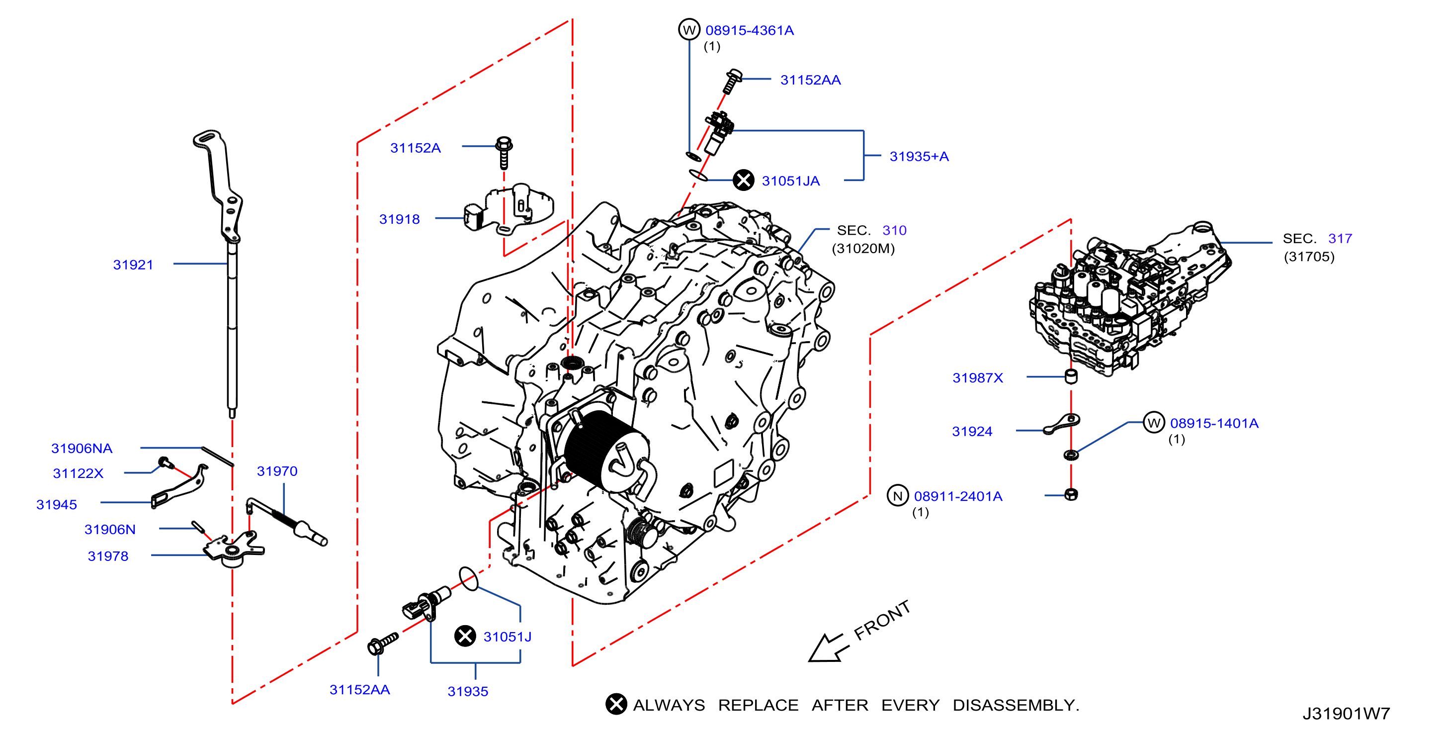 Diagram CONTROL SWITCH & SYSTEM for your Nissan Rogue  