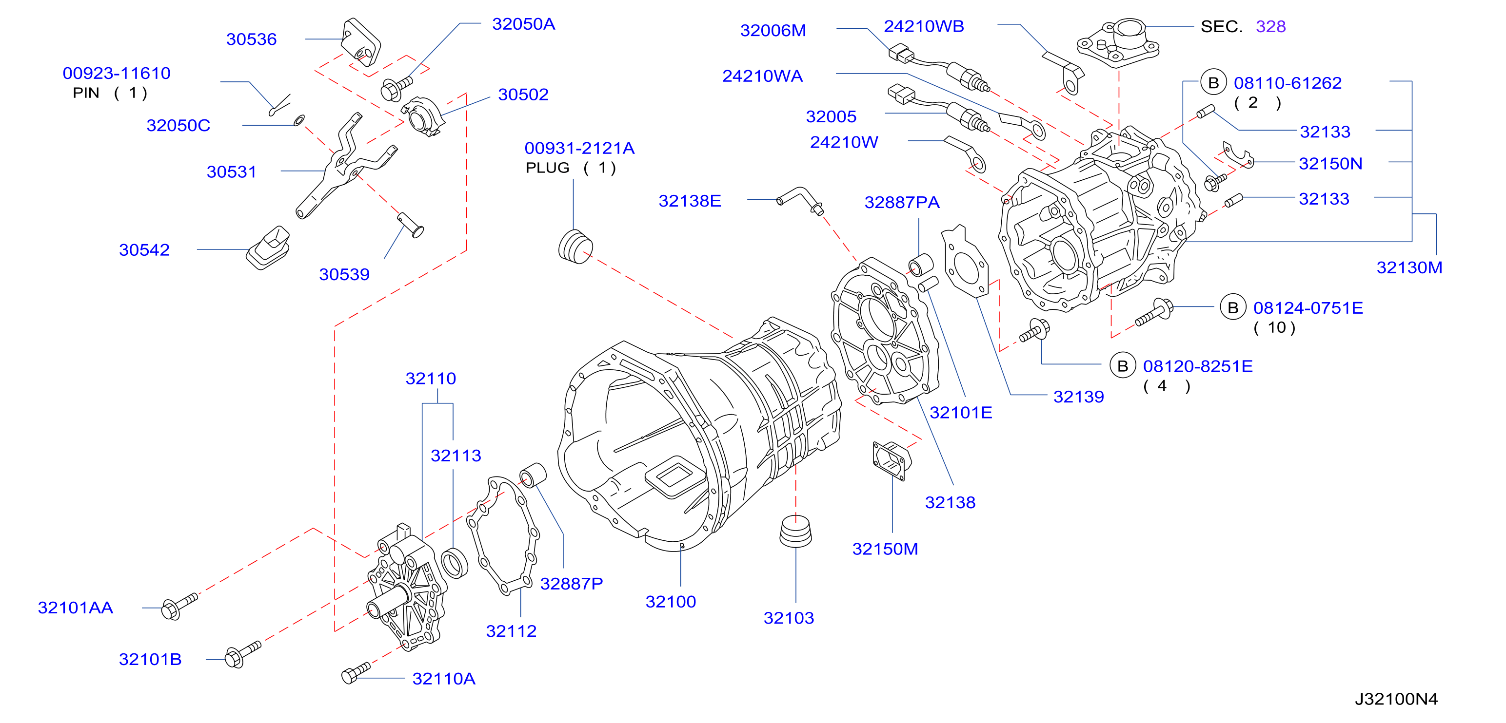 Diagram CAJA TRANSMISIÓN Y EMBRAGUE ALIVIO for your 2016 Nissan Versa   