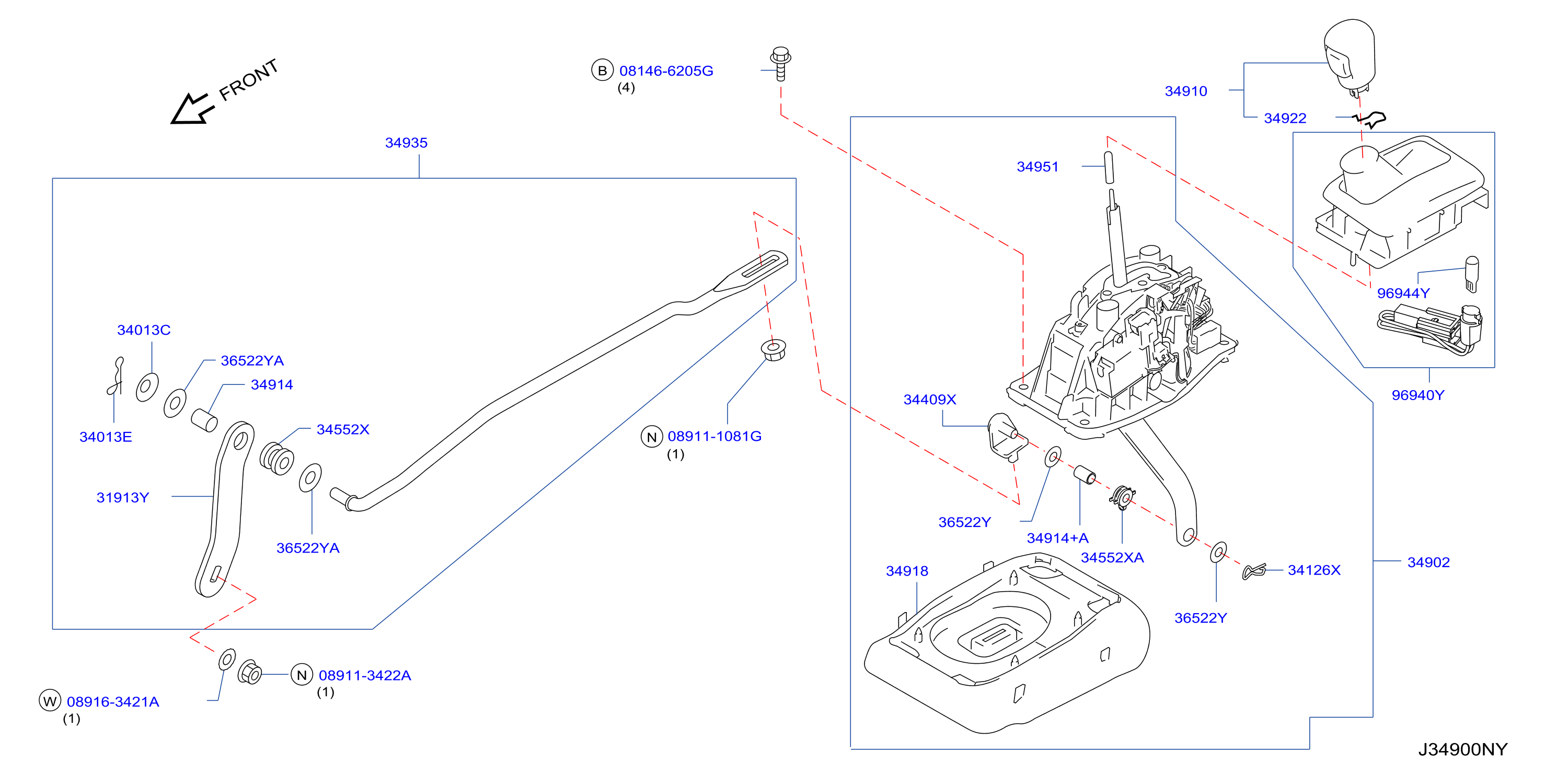 Diagram AUTO TRANSMISSION CONTROL DEVICE for your 1993 INFINITI G20   