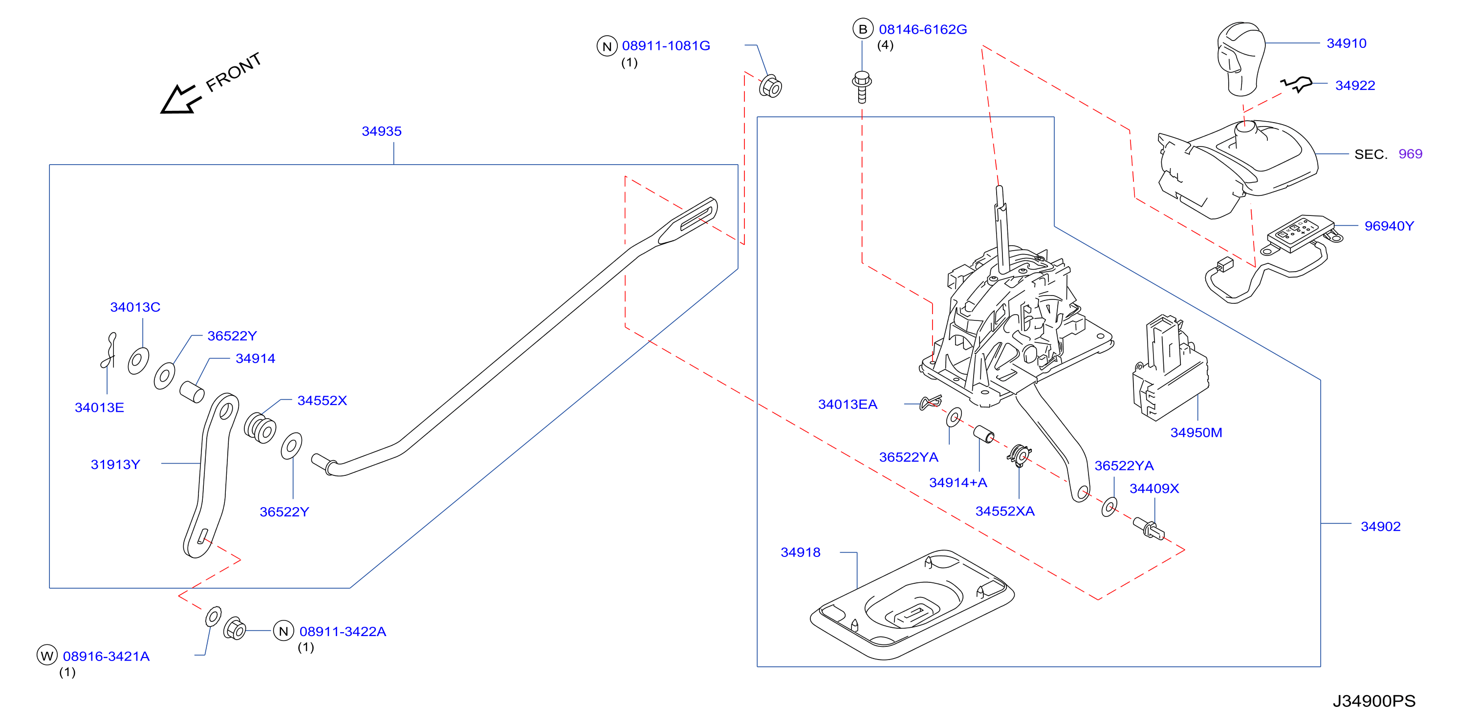 Diagram DISPOSITIVO MANDO TRANSMISIÓN AUTO. for your 2016 INFINITI M56 SPORTTEC  