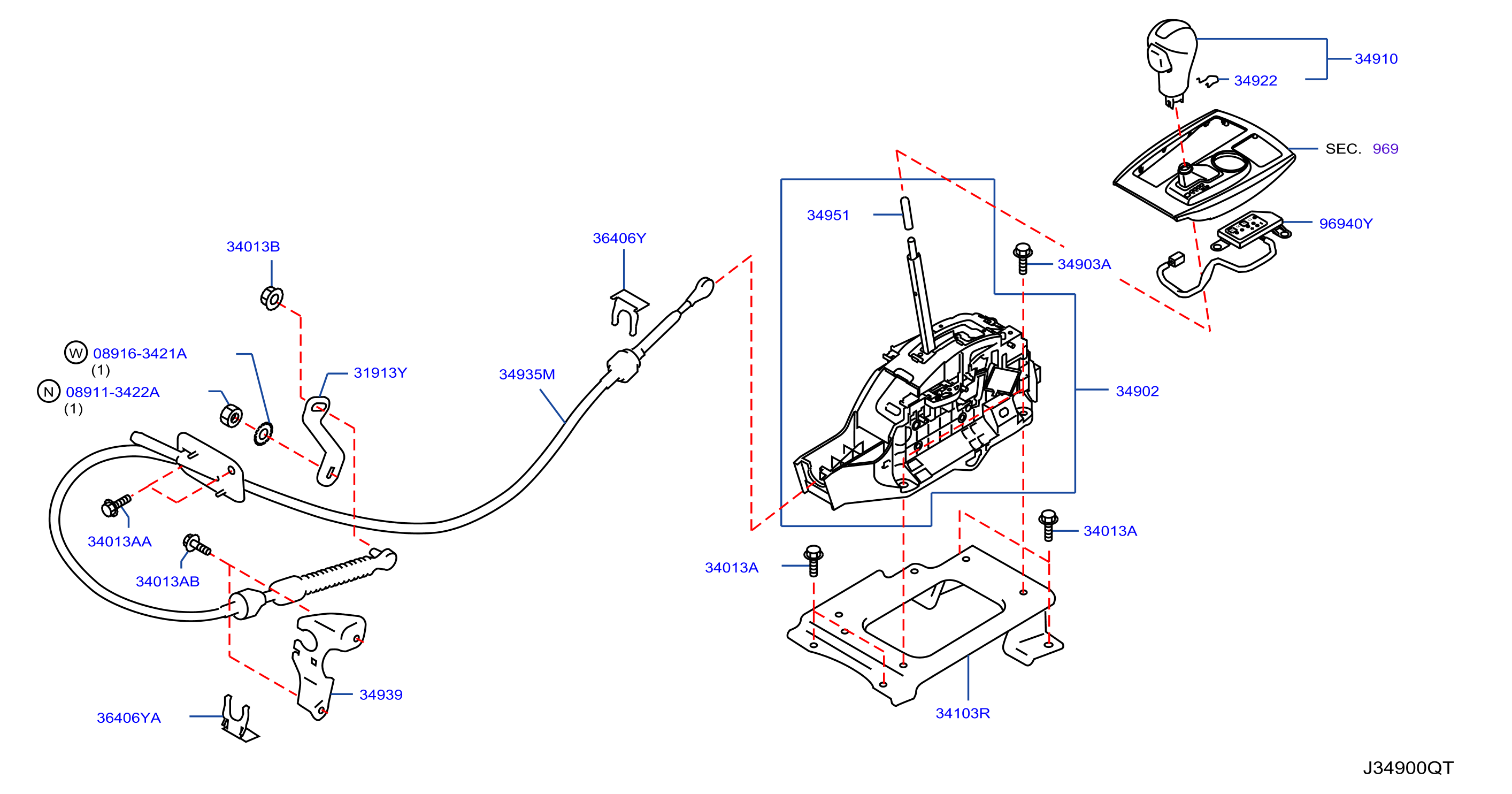 Diagram AUTO TRANSMISSION CONTROL DEVICE for your 1996 INFINITI