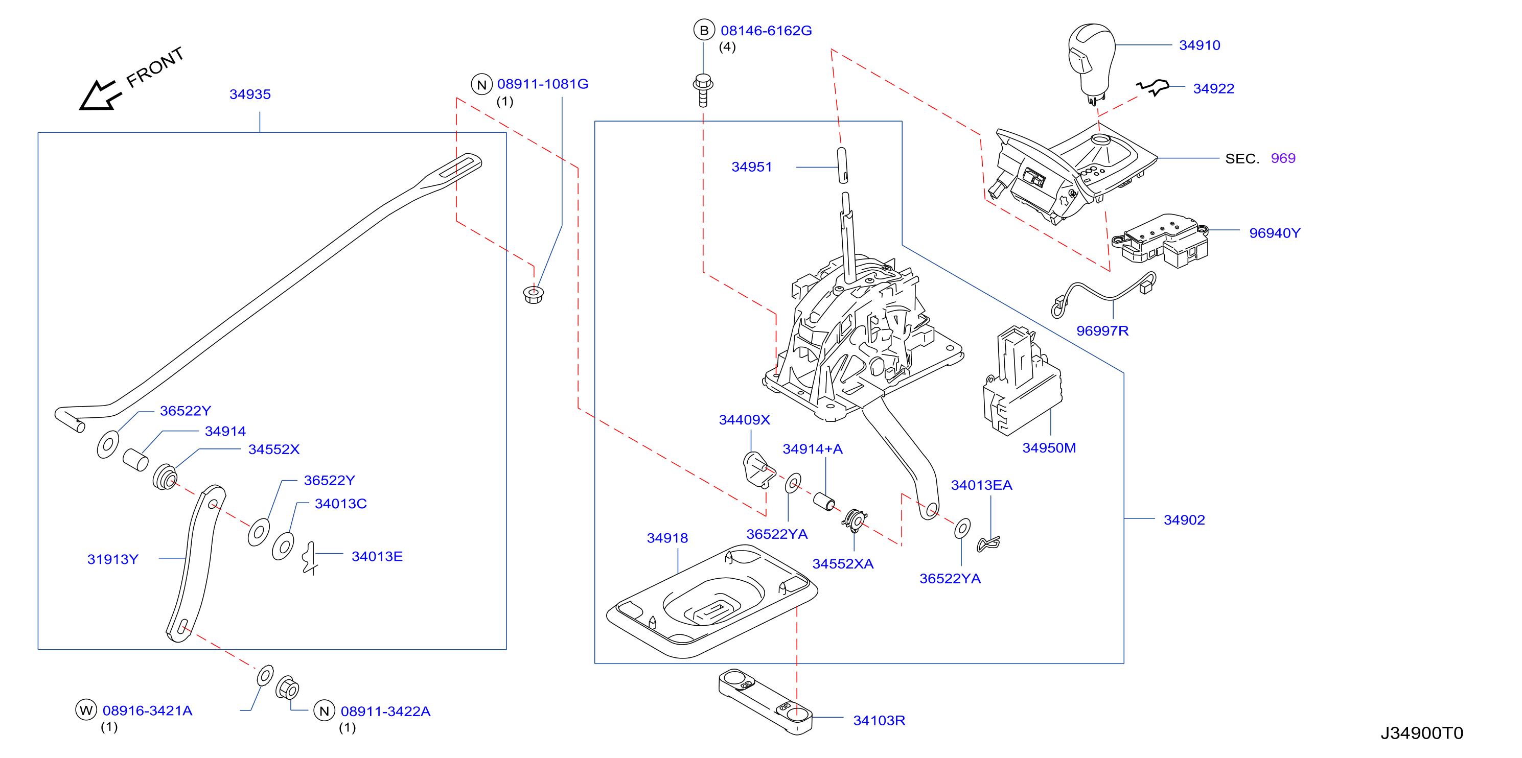 Diagram AUTO TRANSMISSION CONTROL DEVICE for your 2007 INFINITI Q60   