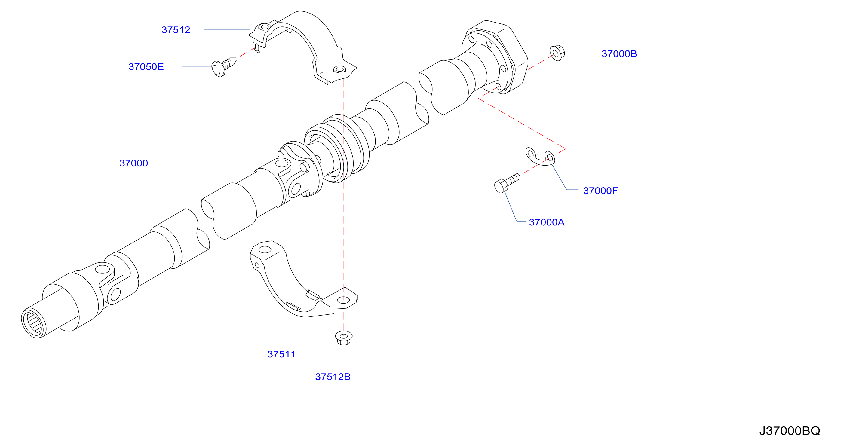 Diagram PROPELLER SHAFT for your 2021 INFINITI QX60   