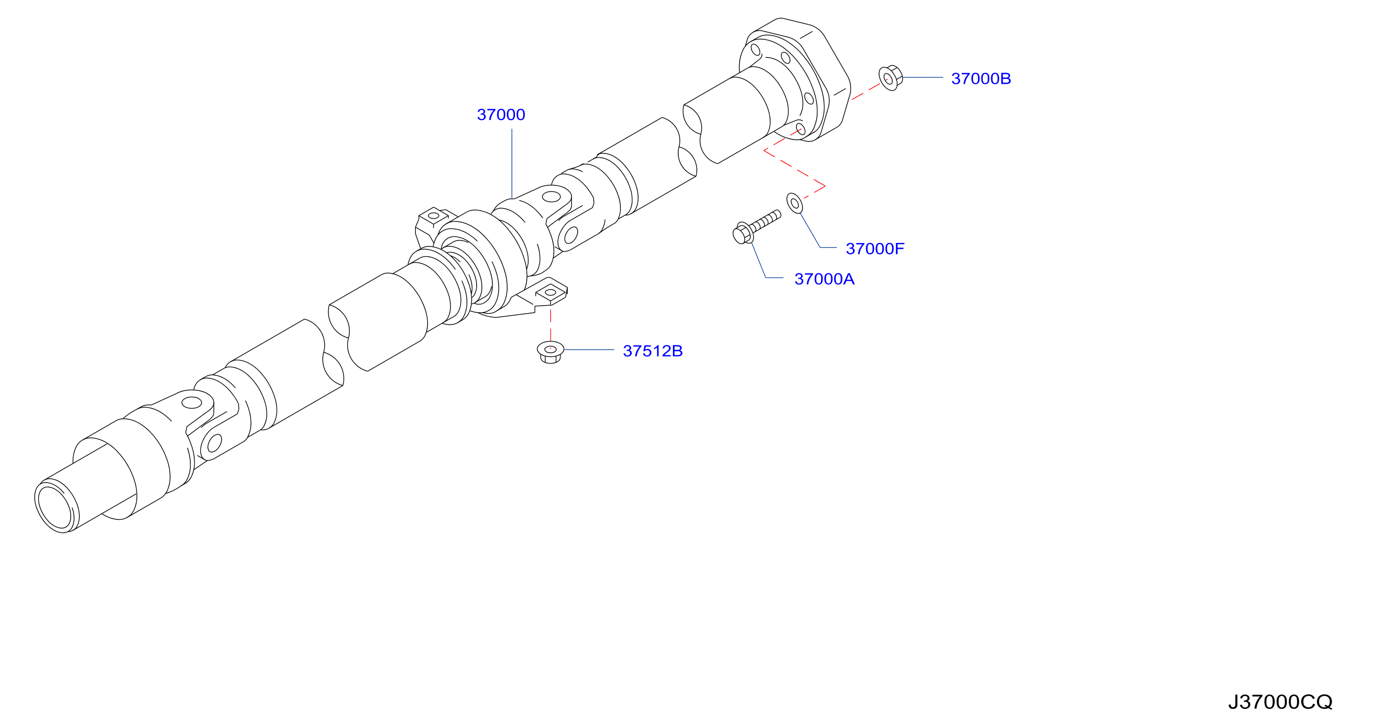 Diagram PROPELLER SHAFT for your 2021 INFINITI QX60   