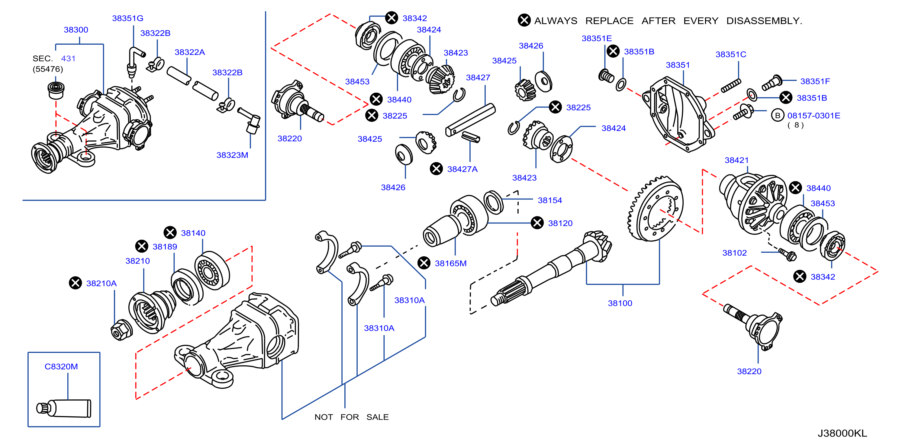 Diagram REAR FINAL DRIVE for your 1996 INFINITI