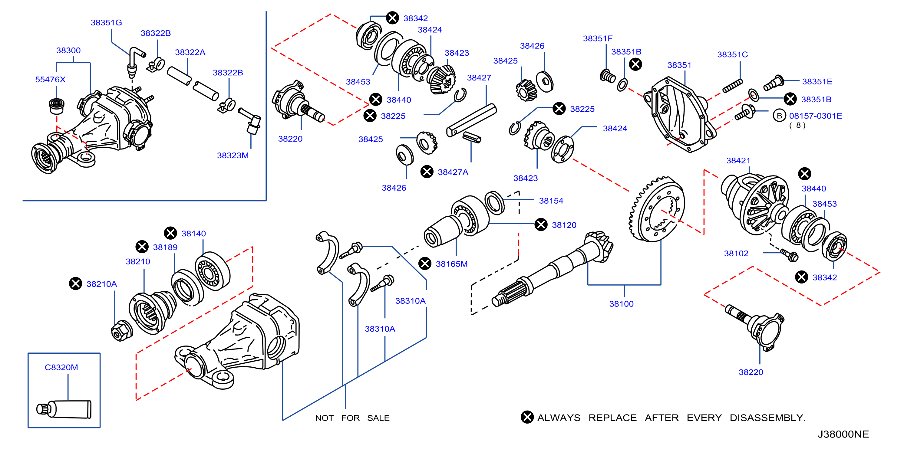Diagram REAR FINAL DRIVE for your 2008 INFINITI EX35   