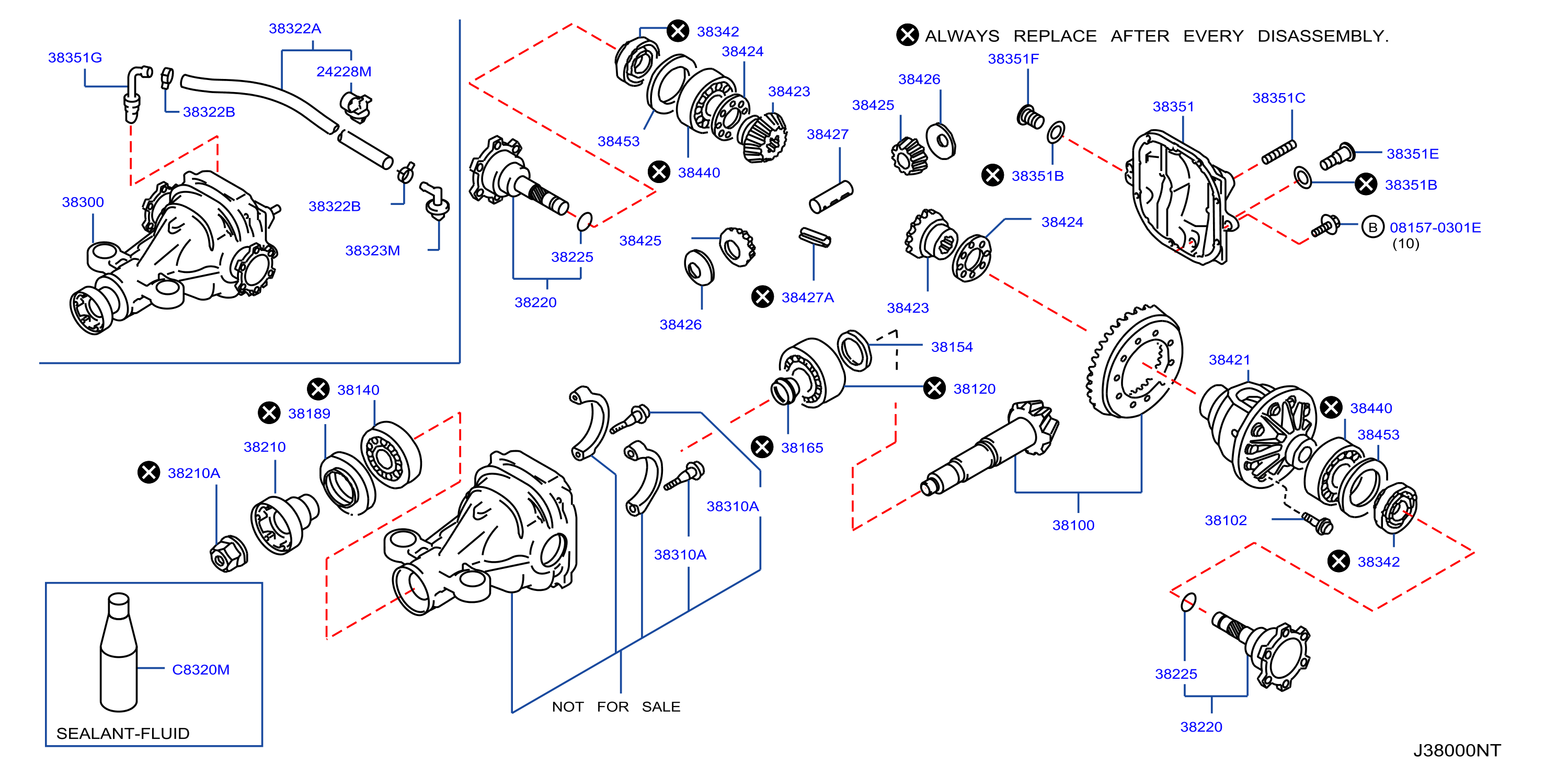Diagram REAR FINAL DRIVE for your 1993 INFINITI G20   