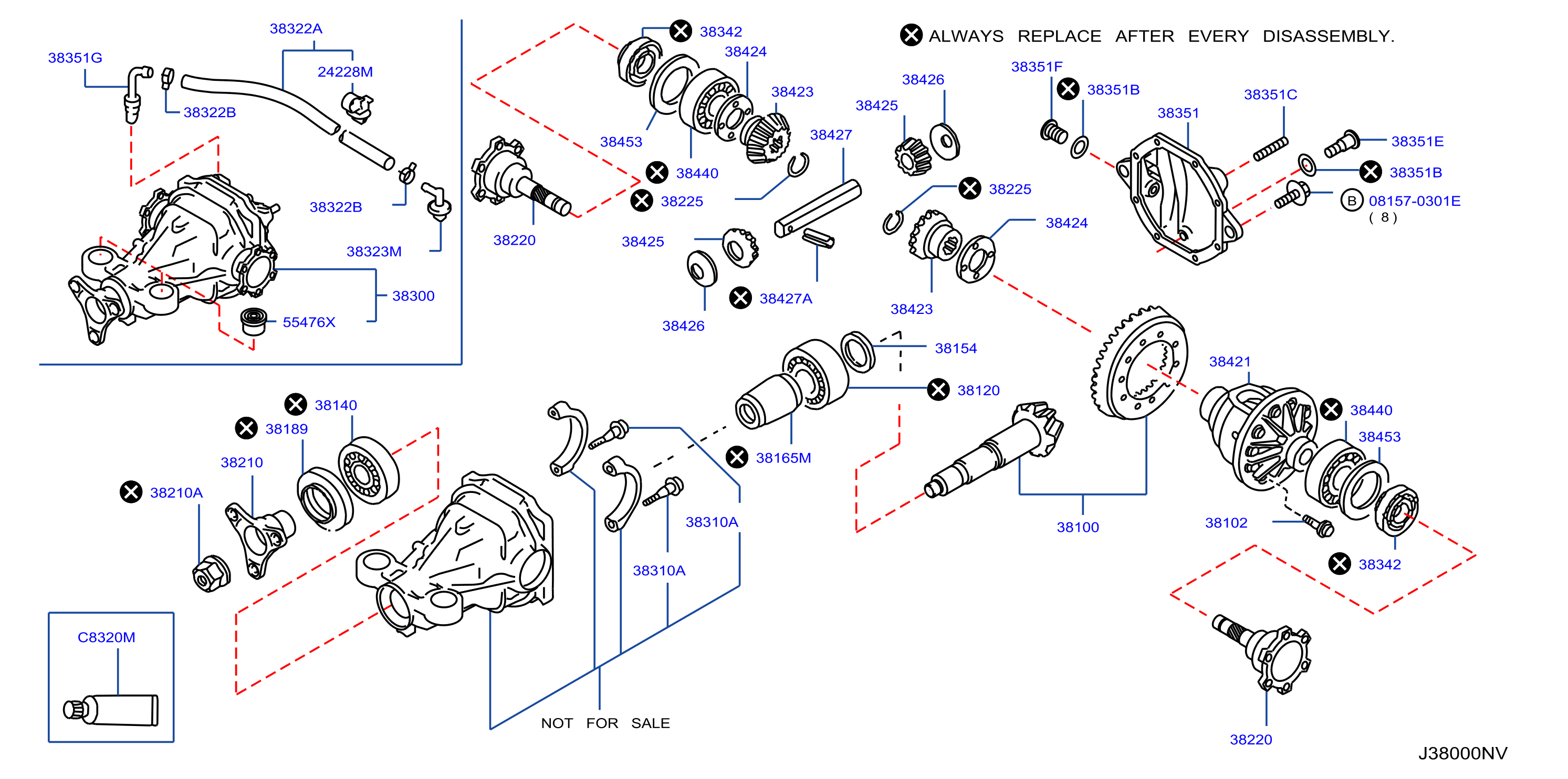 Diagram REAR FINAL DRIVE for your INFINITI FX35  