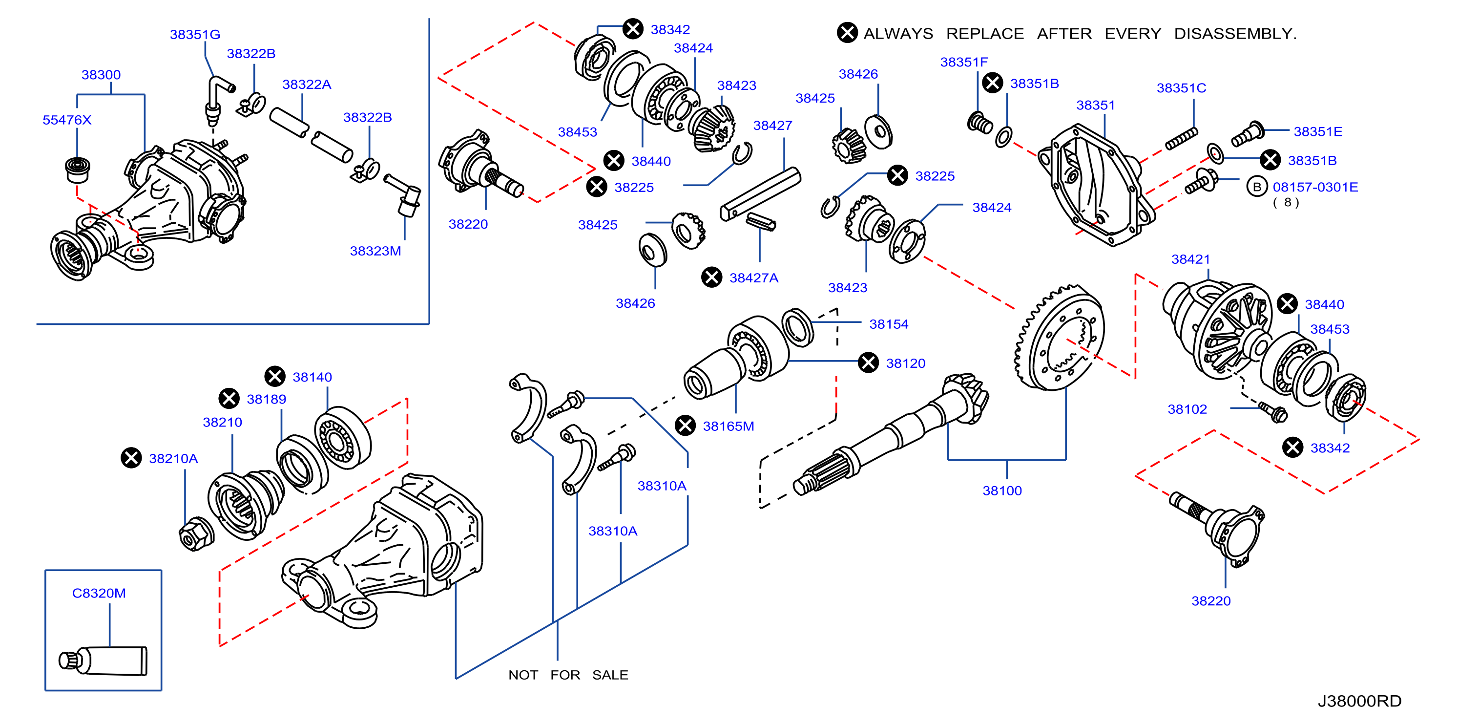 Diagram REAR FINAL DRIVE for your 1995 INFINITI
