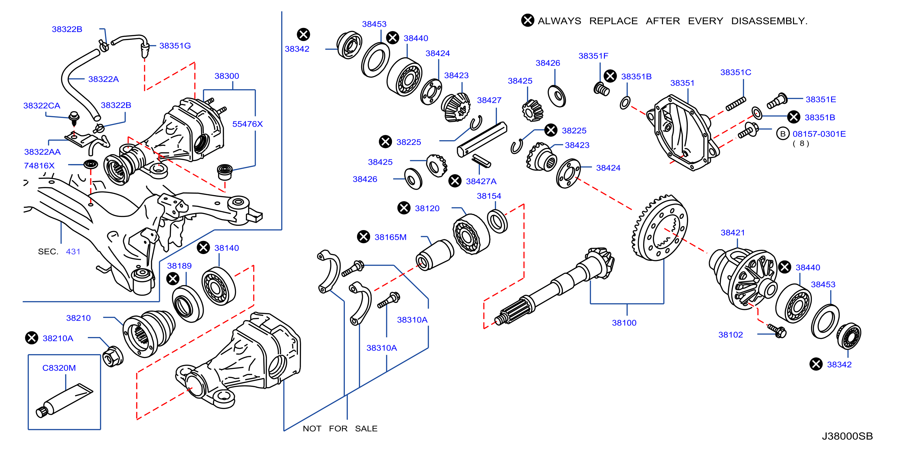 Diagram REAR FINAL DRIVE for your INFINITI