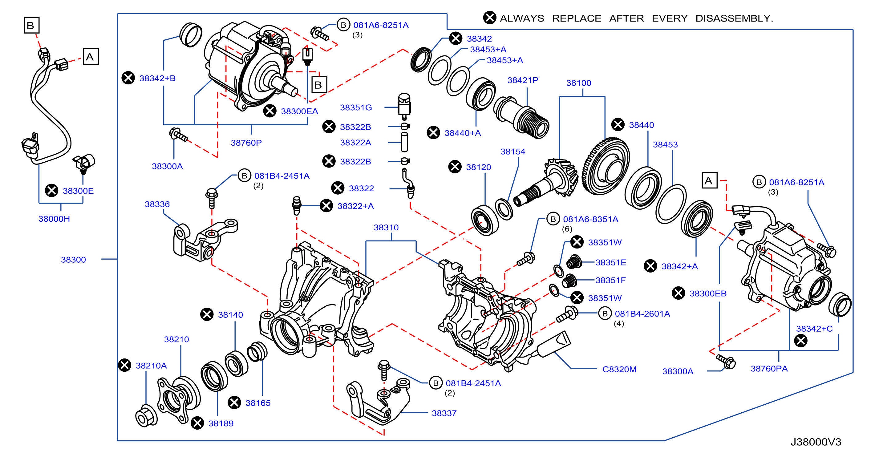 2012 Nissan Juke Shim Adjust, Side Bearing. Shim Adjusting ...