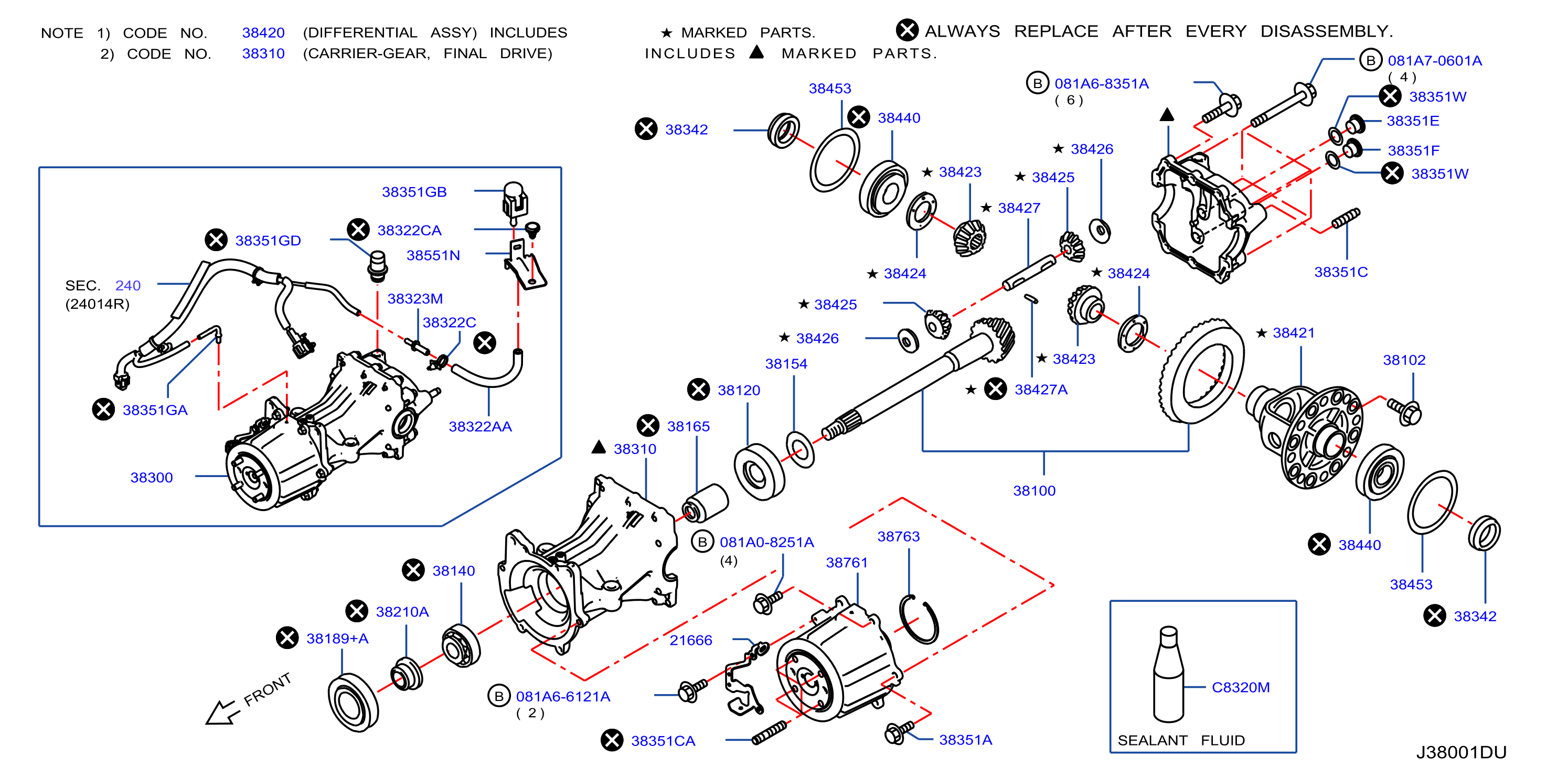 Diagram REAR FINAL DRIVE for your Nissan Rogue Sport  