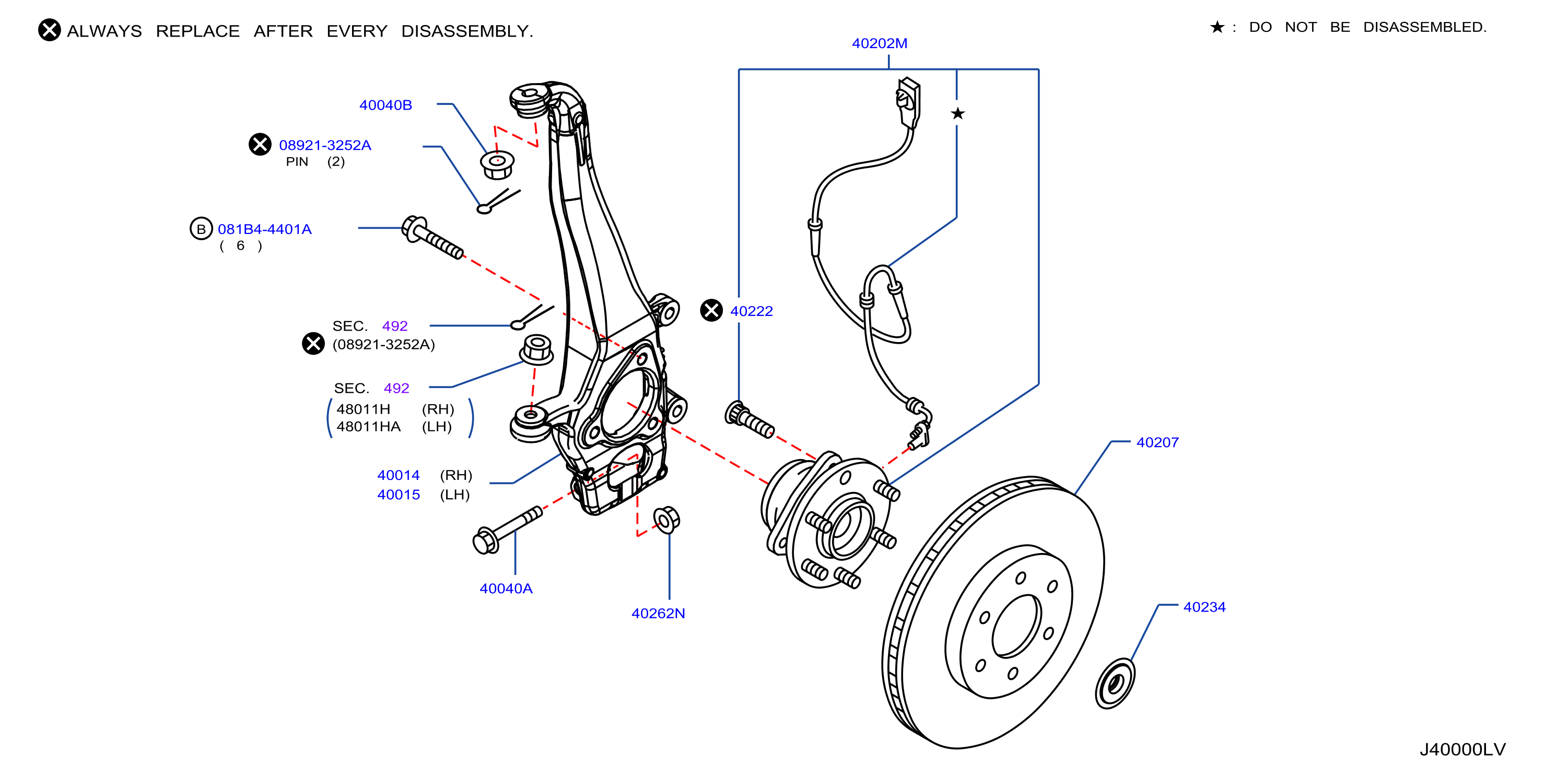 Diagram FRONT AXLE for your INFINITI QX56  
