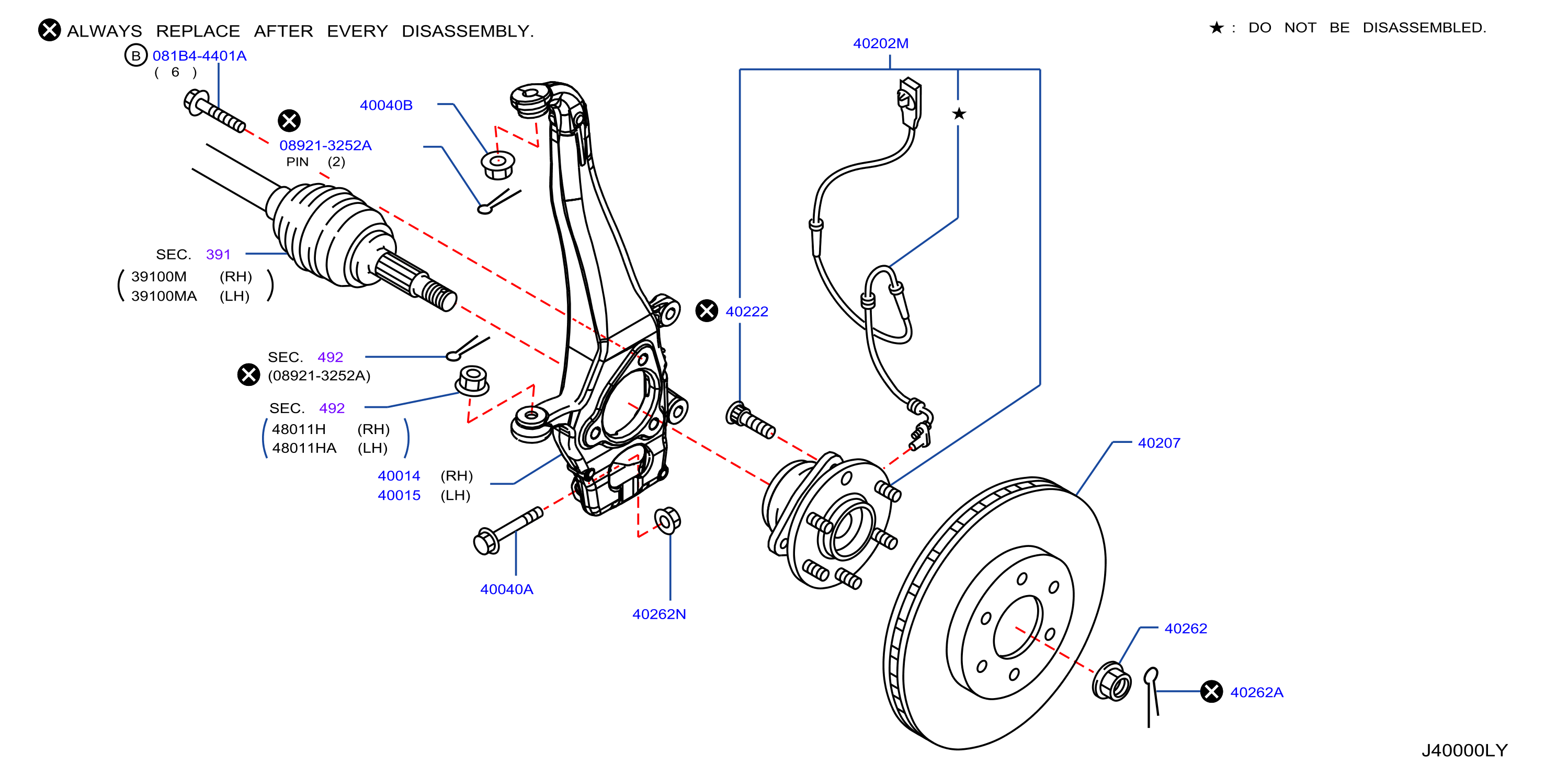 Diagram FRONT AXLE for your 2021 INFINITI QX56   
