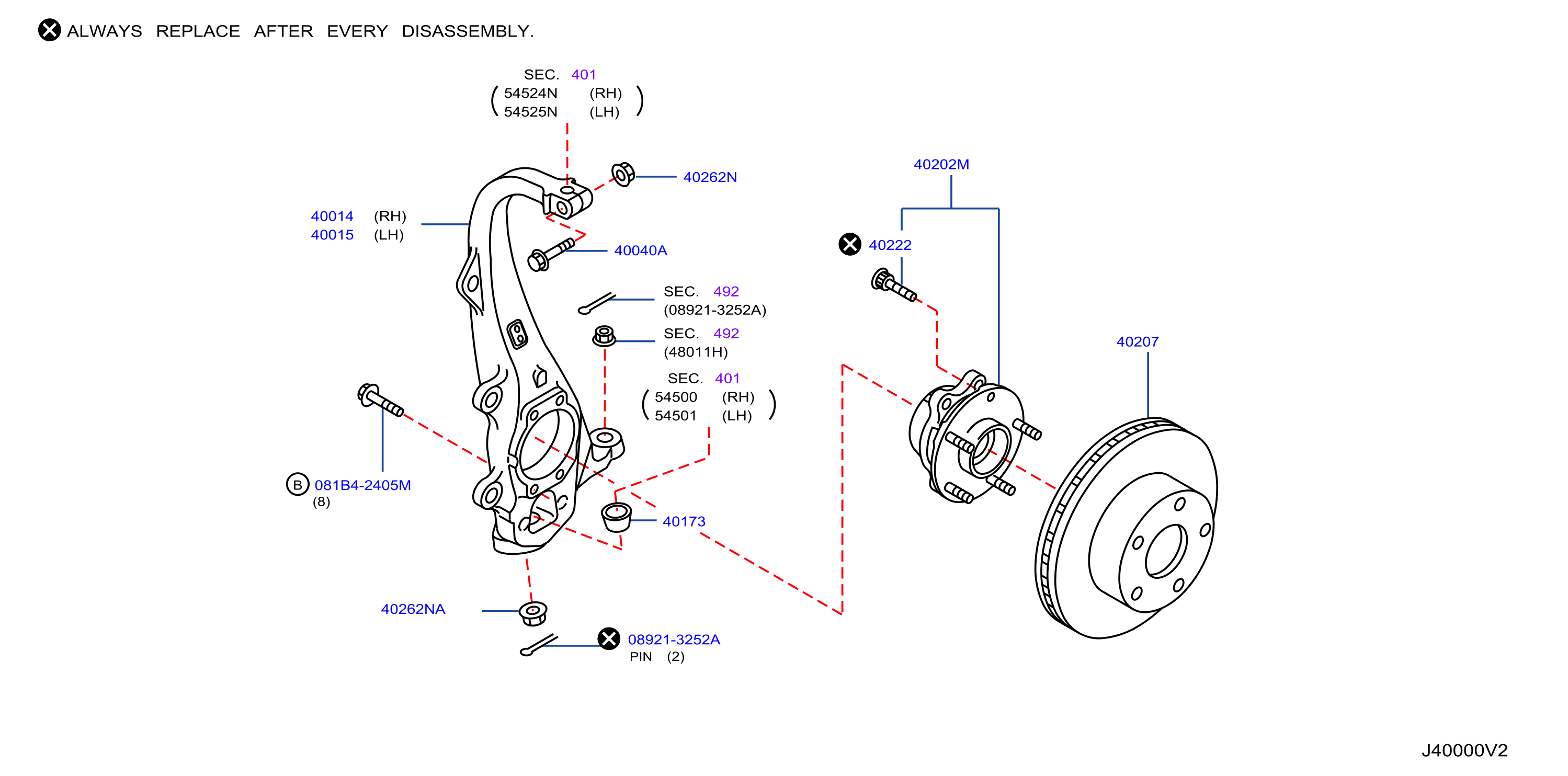 Diagram FRONT AXLE for your 2019 INFINITI M56   