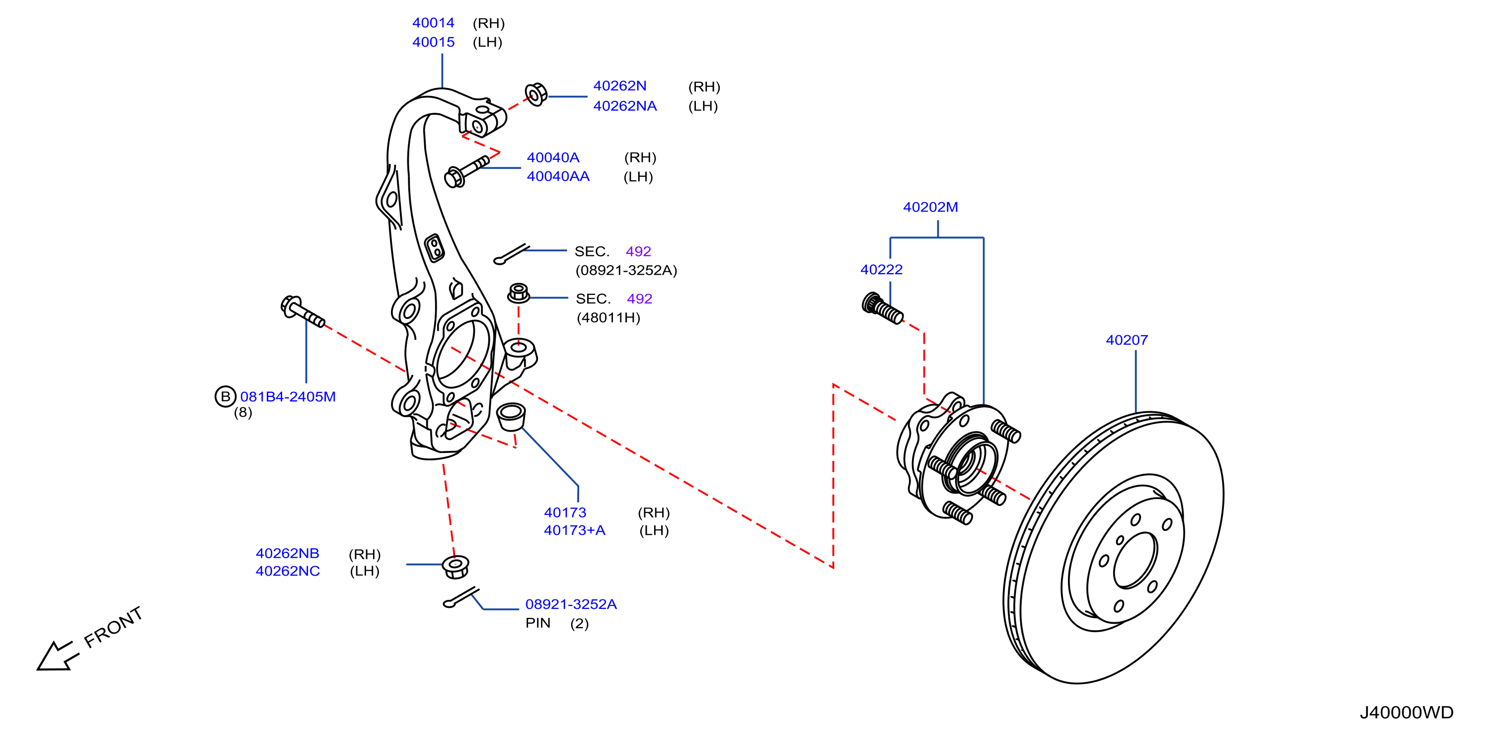 Diagram FRONT AXLE for your 2019 INFINITI Q70   