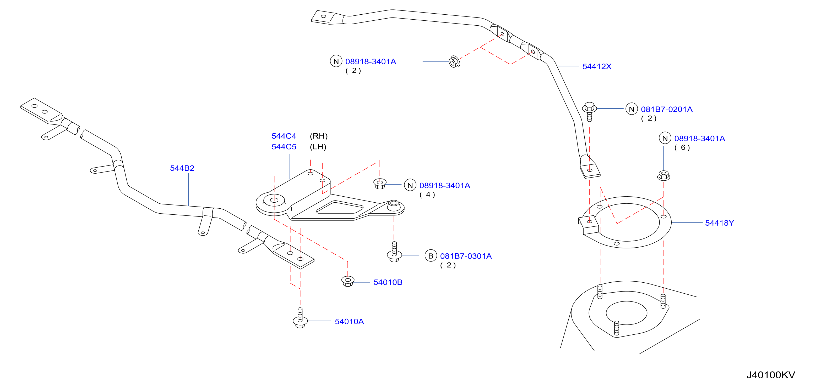 Diagram FRONT SUSPENSION for your 2003 INFINITI Q45   