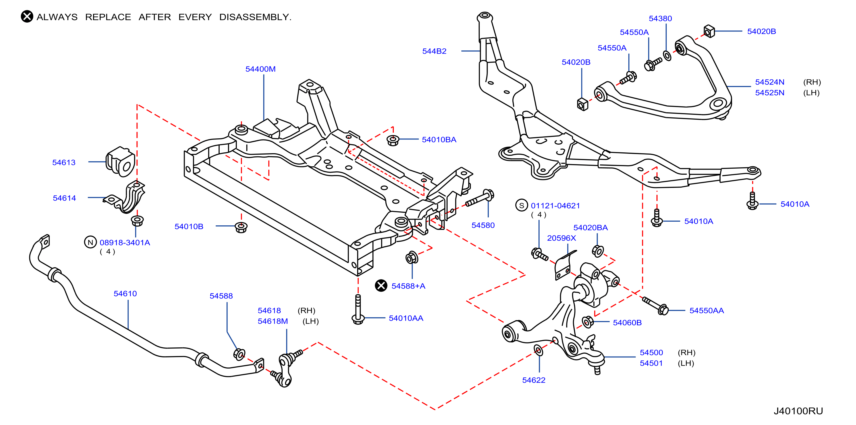 Diagram SUSPENSIÓN DELANTERA for your 2016 INFINITI QX70  5.0L V8 AT 4WD 
