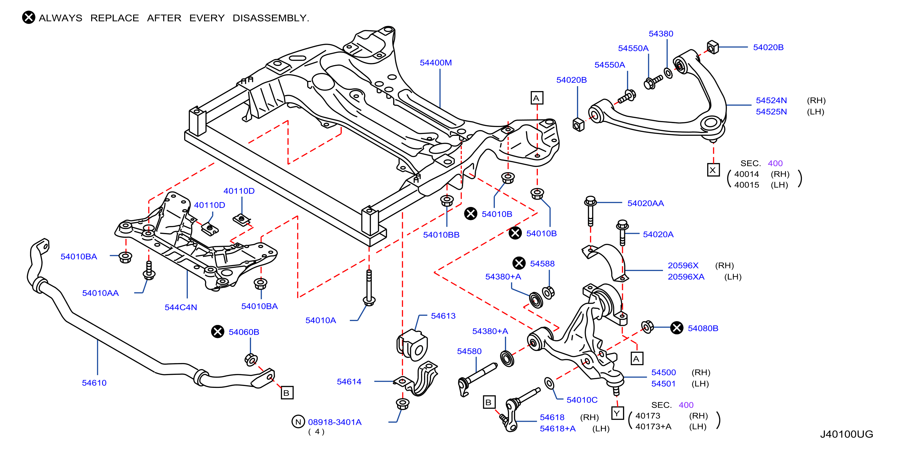Diagram FRONT SUSPENSION for your 2006 INFINITI M35   