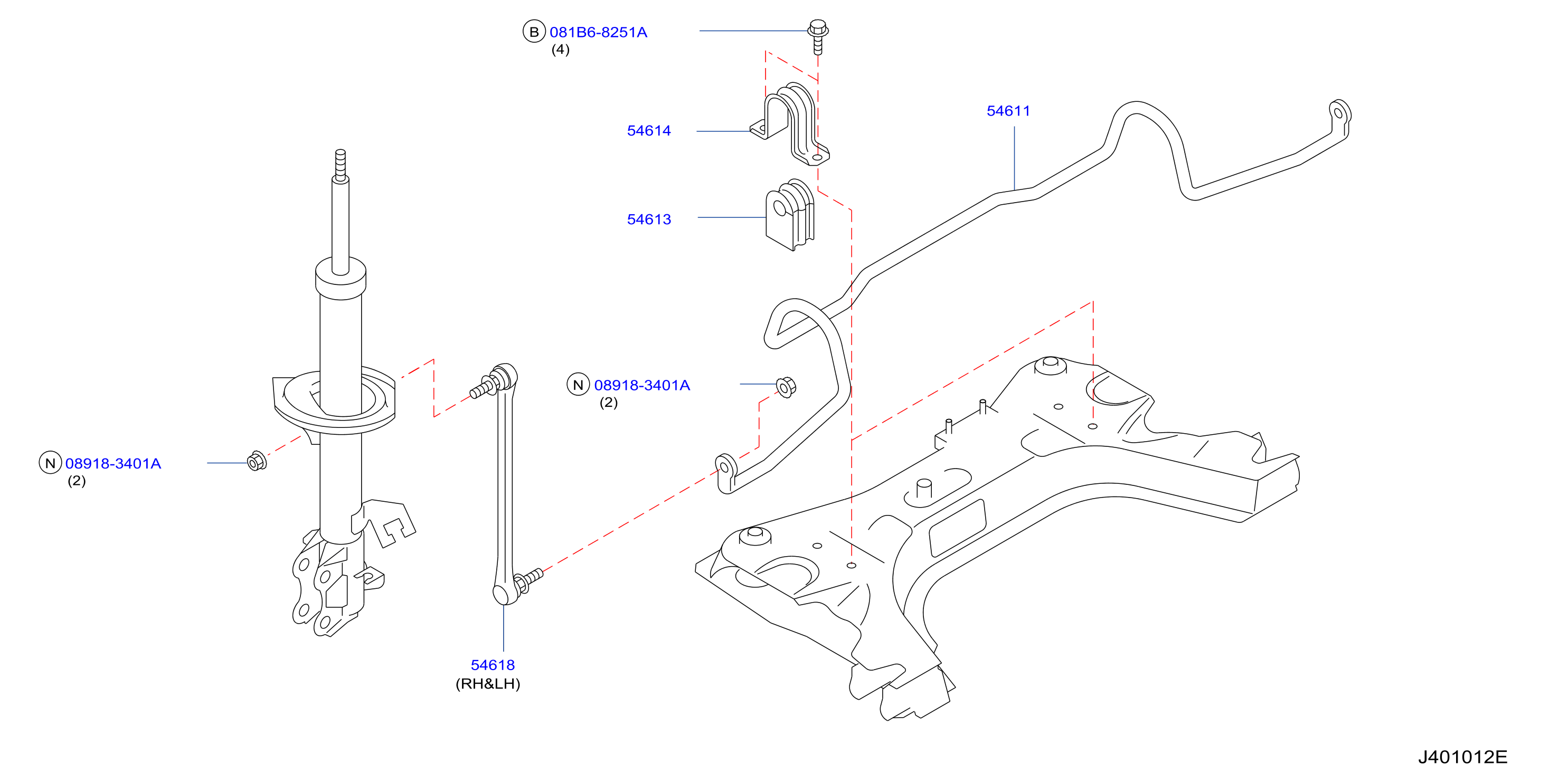 2018 Nissan Armada Suspension Crossmember Bolt. Suspension