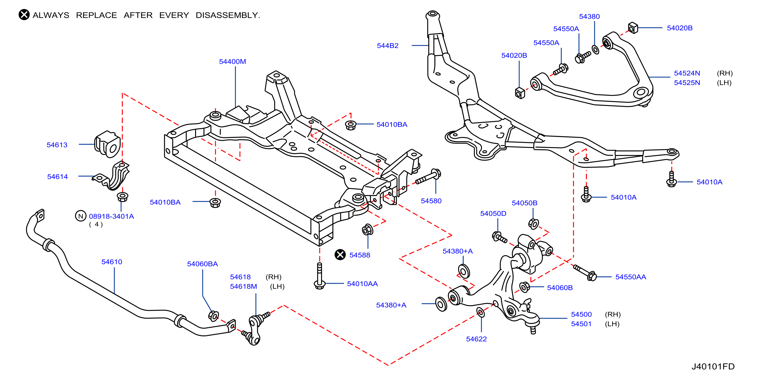 Diagram FRONT SUSPENSION for your 2009 INFINITI G37X   