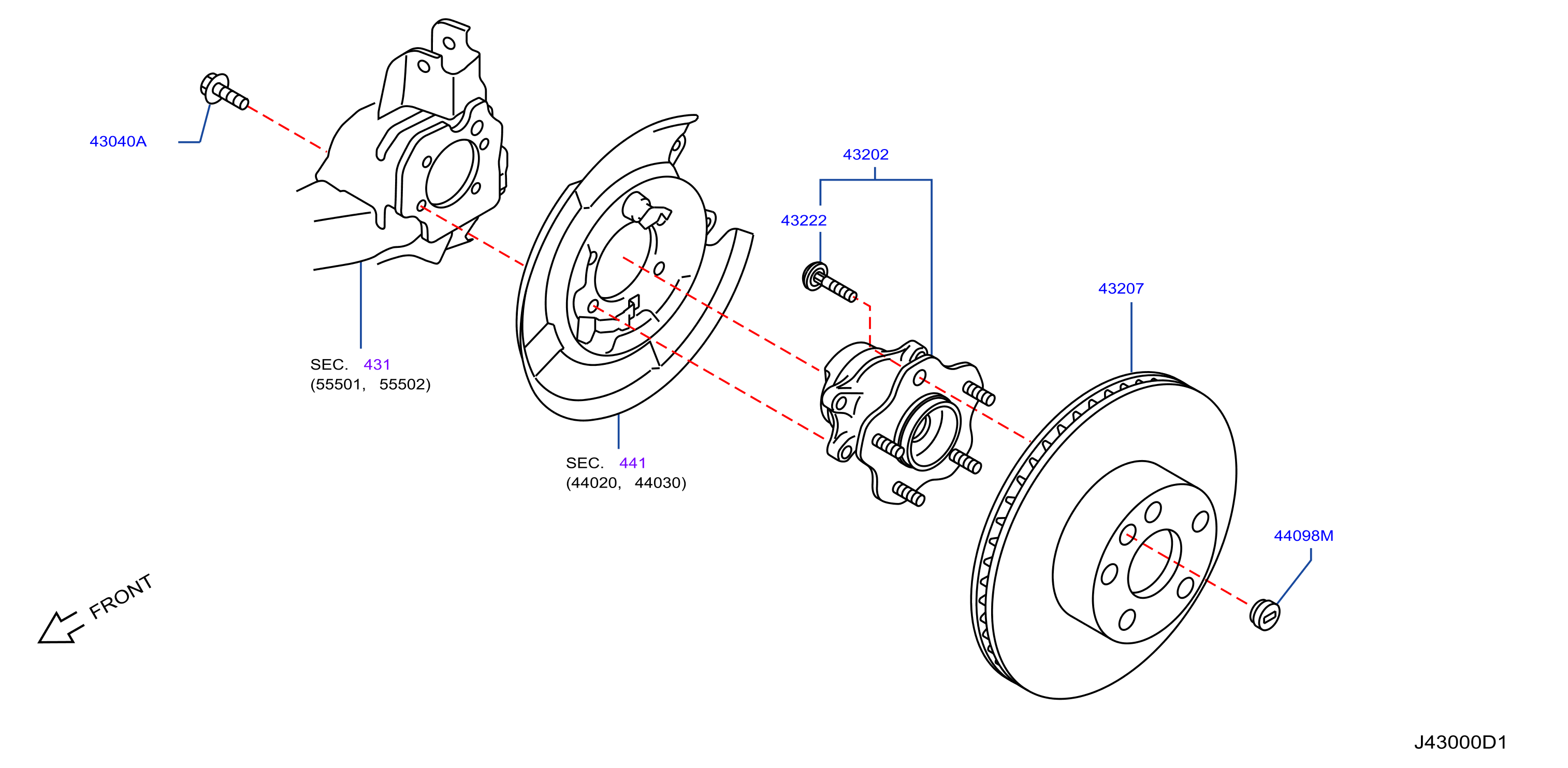 Diagram REAR AXLE for your Nissan