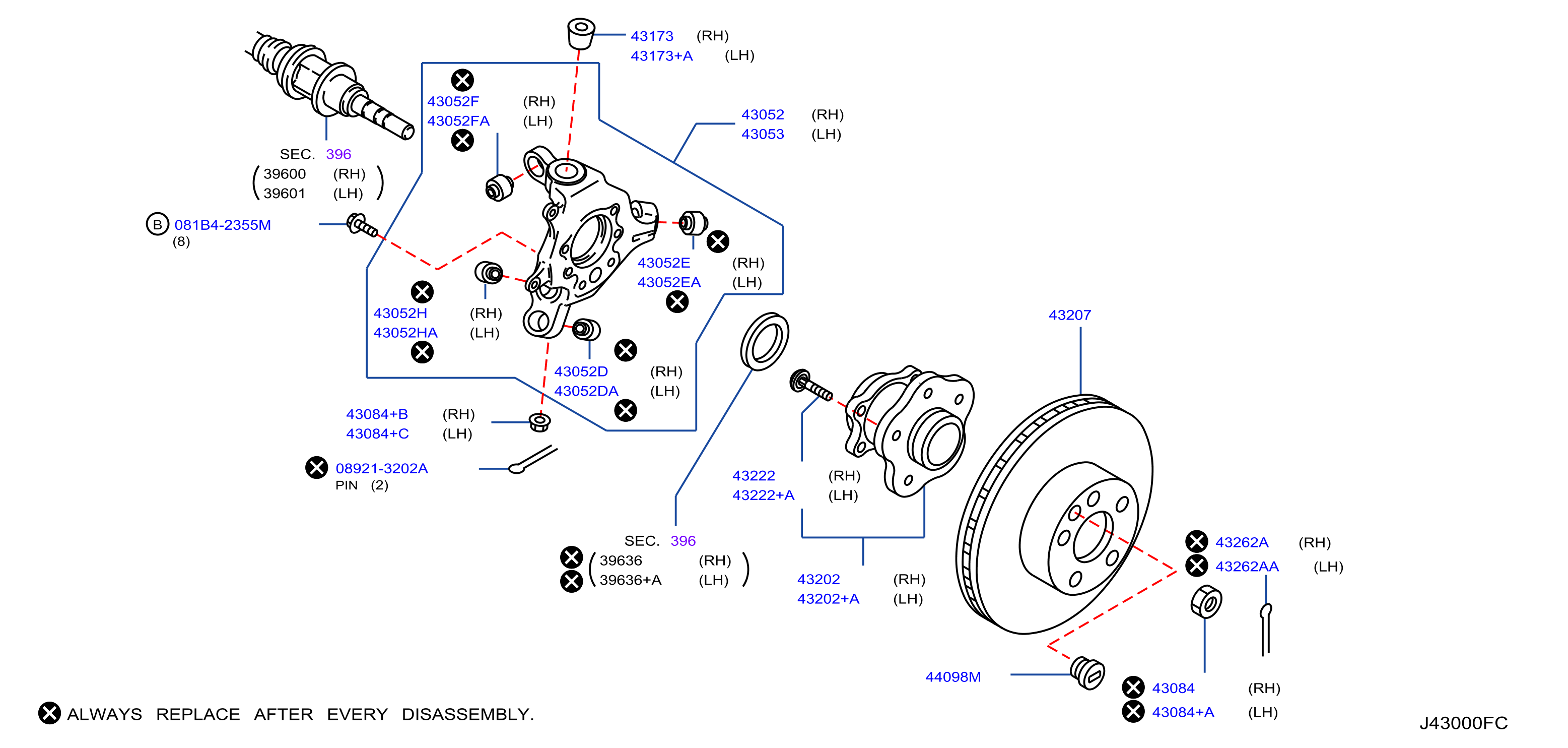 Diagram REAR AXLE for your 2019 Nissan Frontier   