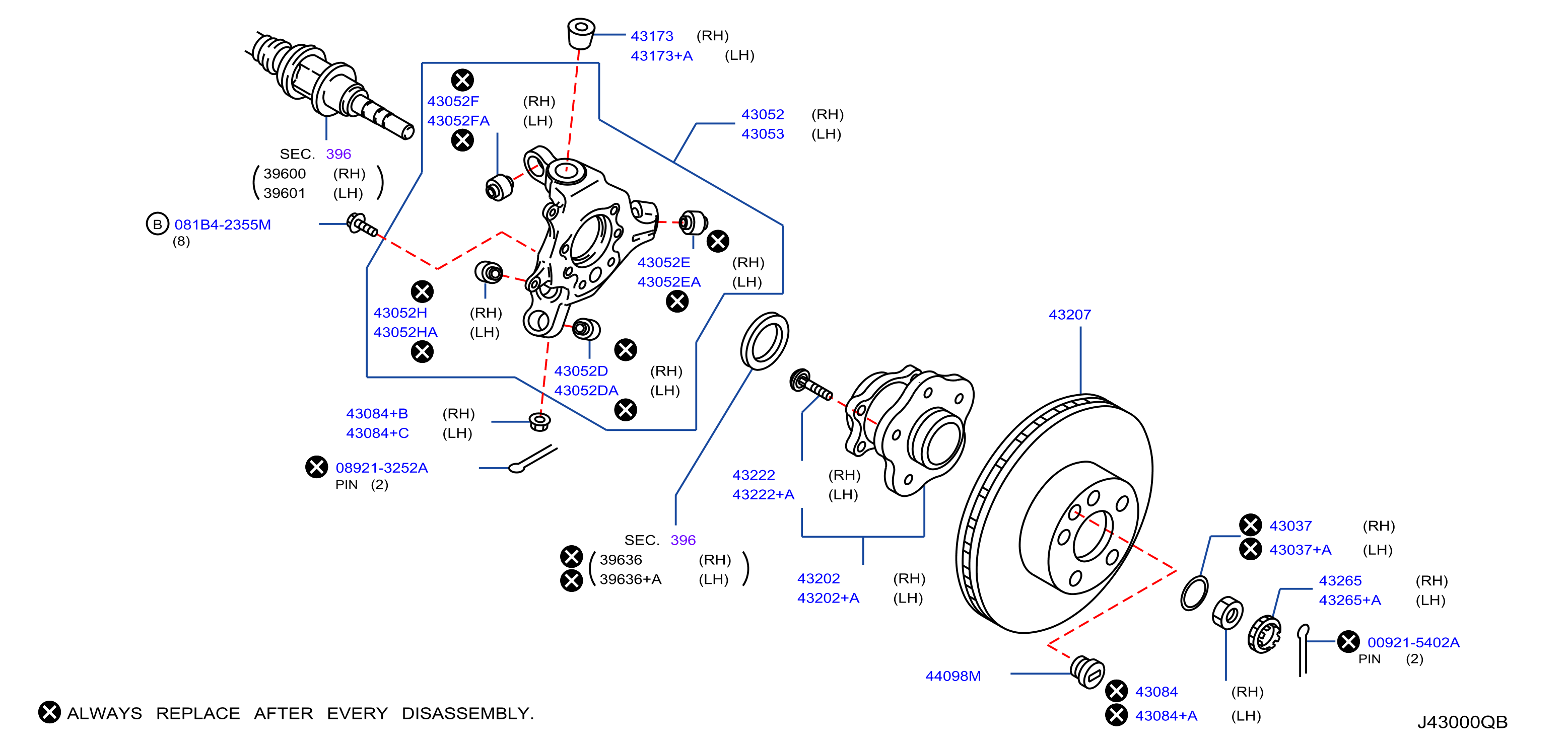 Full size assembly image of EJE TRASERO (1/7)