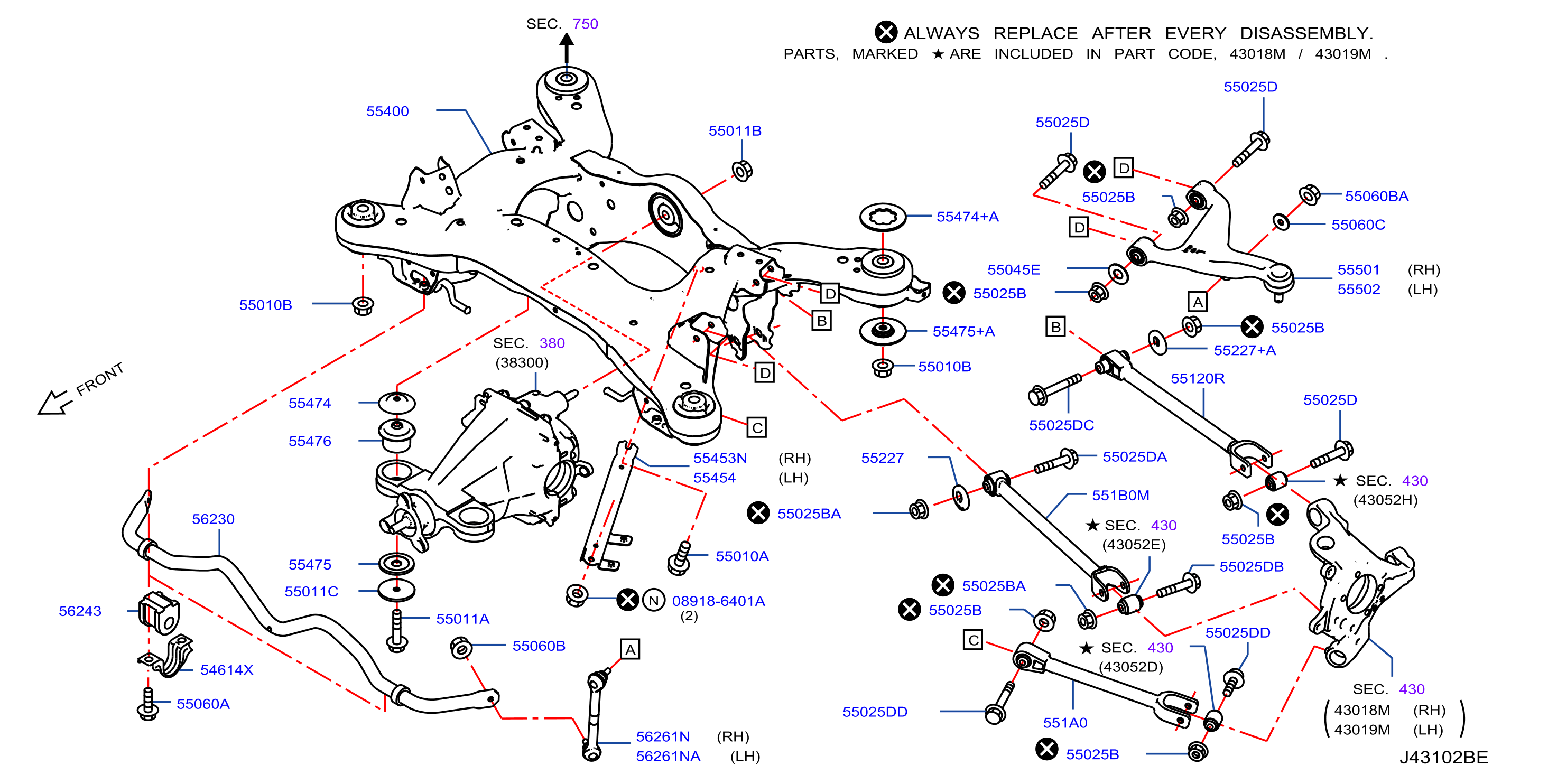 Diagram SUSPENSIÓN TRASERA for your 2015 INFINITI G37 Coupe/Convertible PREMIUM 3.7L V6 AT 2WD 
