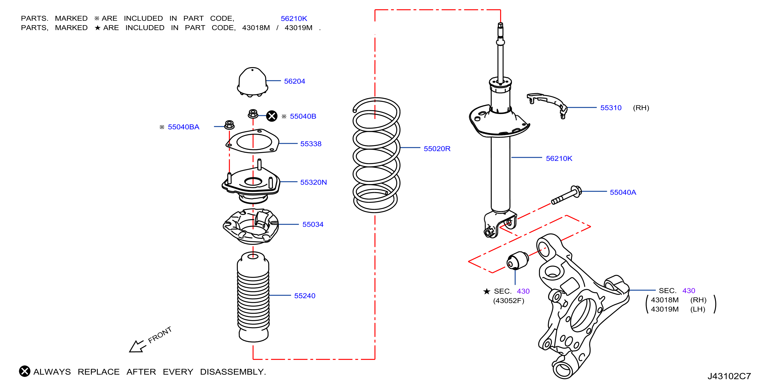 Diagram SUSPENSIÓN TRASERA for your 2015 INFINITI G37 Coupe/Convertible PREMIUM 3.7L V6 AT 2WD 