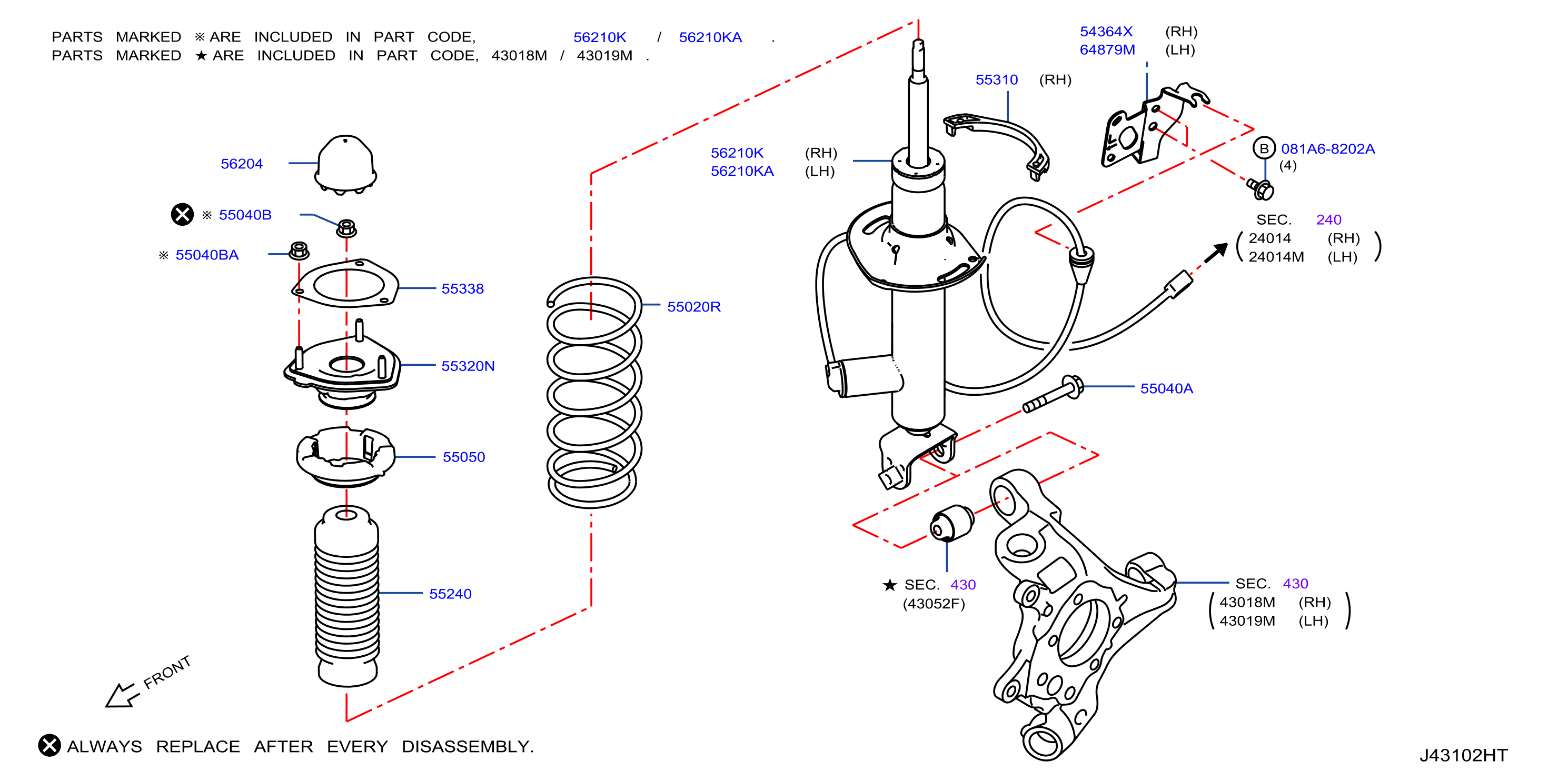 Diagram SUSPENSIÓN TRASERA for your INFINITI