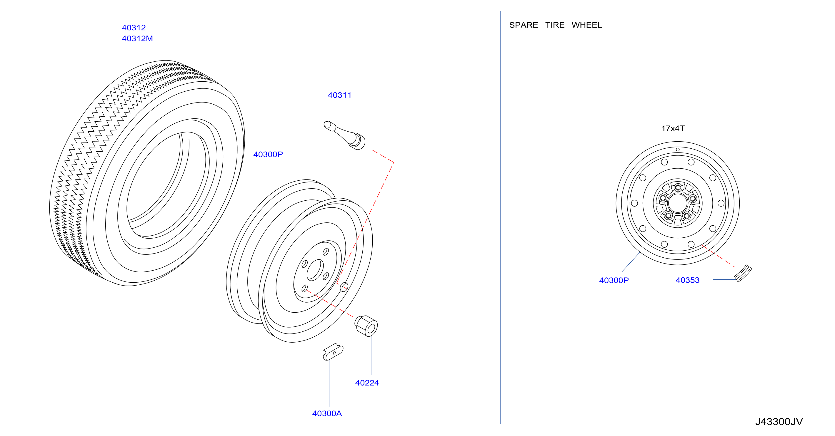 Diagram ROAD WHEEL & TIRE for your 2014 INFINITI M37   