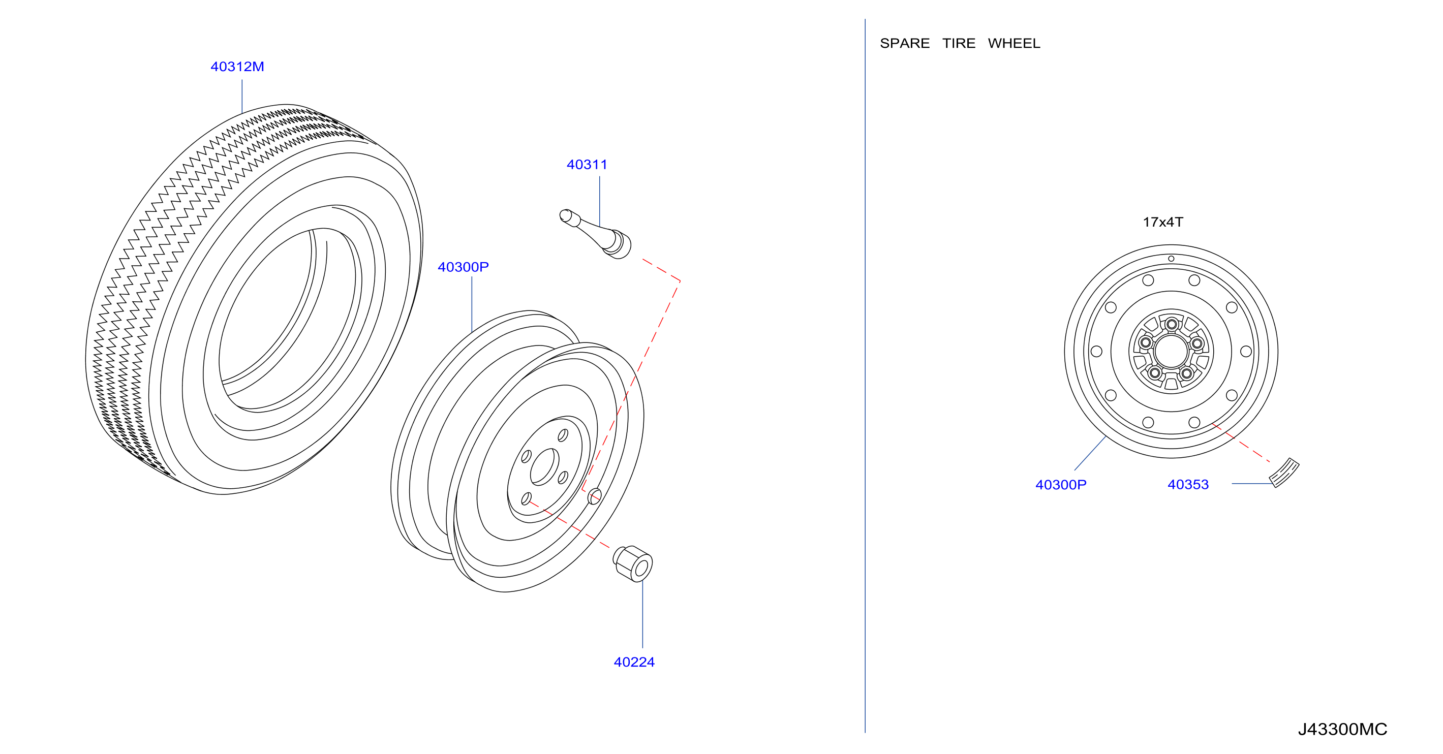 Diagram ROAD WHEEL & TIRE for your 2006 INFINITI M35   