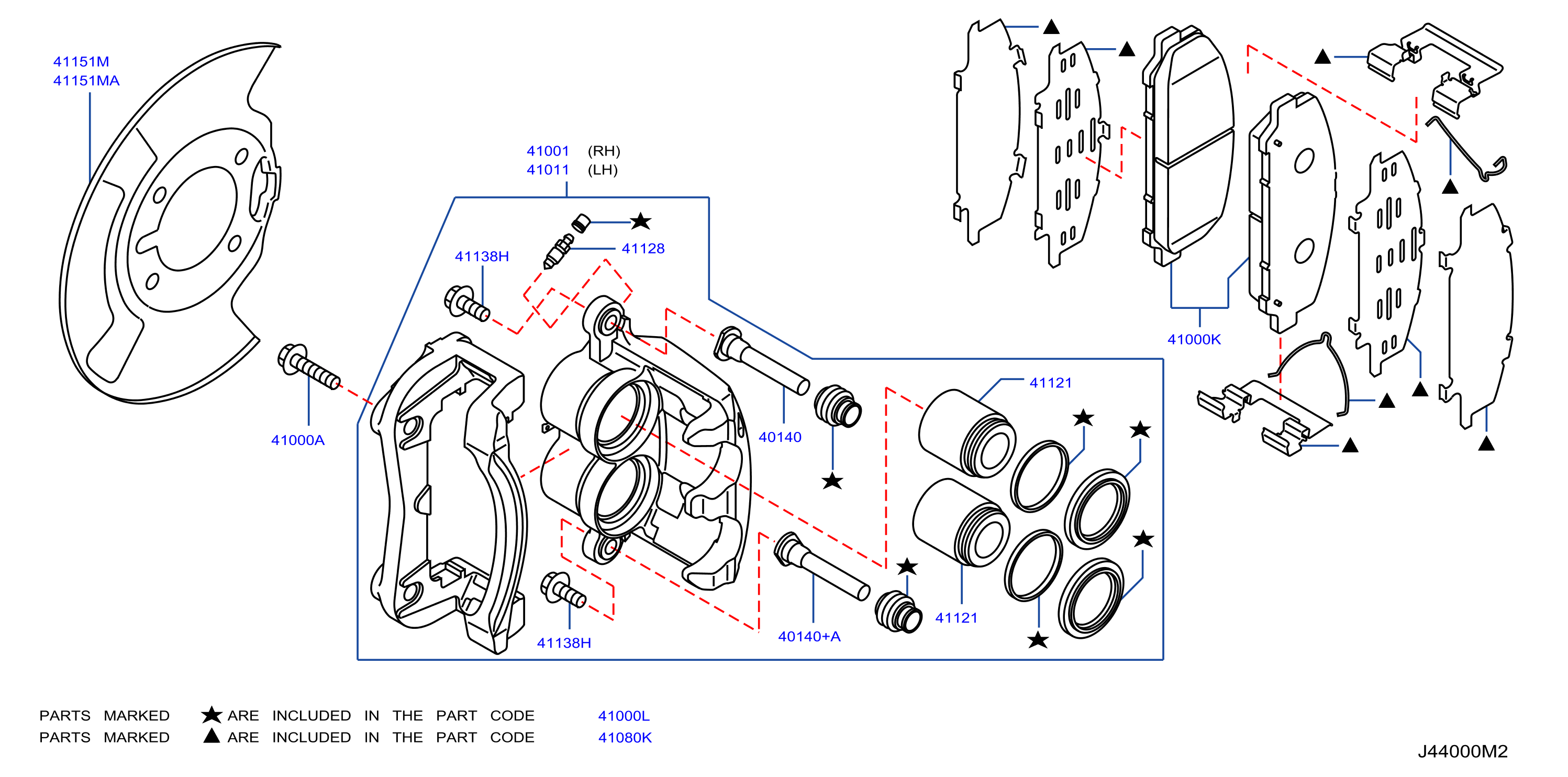 Diagram FRONT BRAKE for your 2013 INFINITI QX80  LE/HIGH 3ROW 