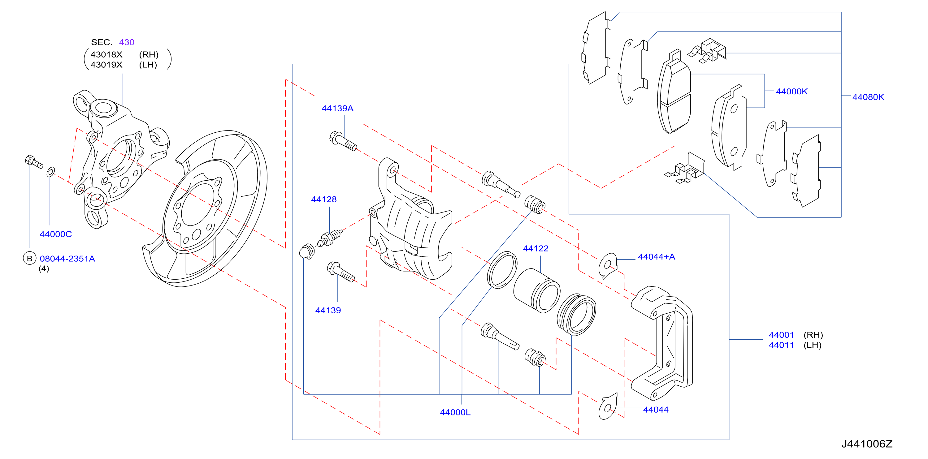 Diagram REAR BRAKE for your 2006 INFINITI G35   